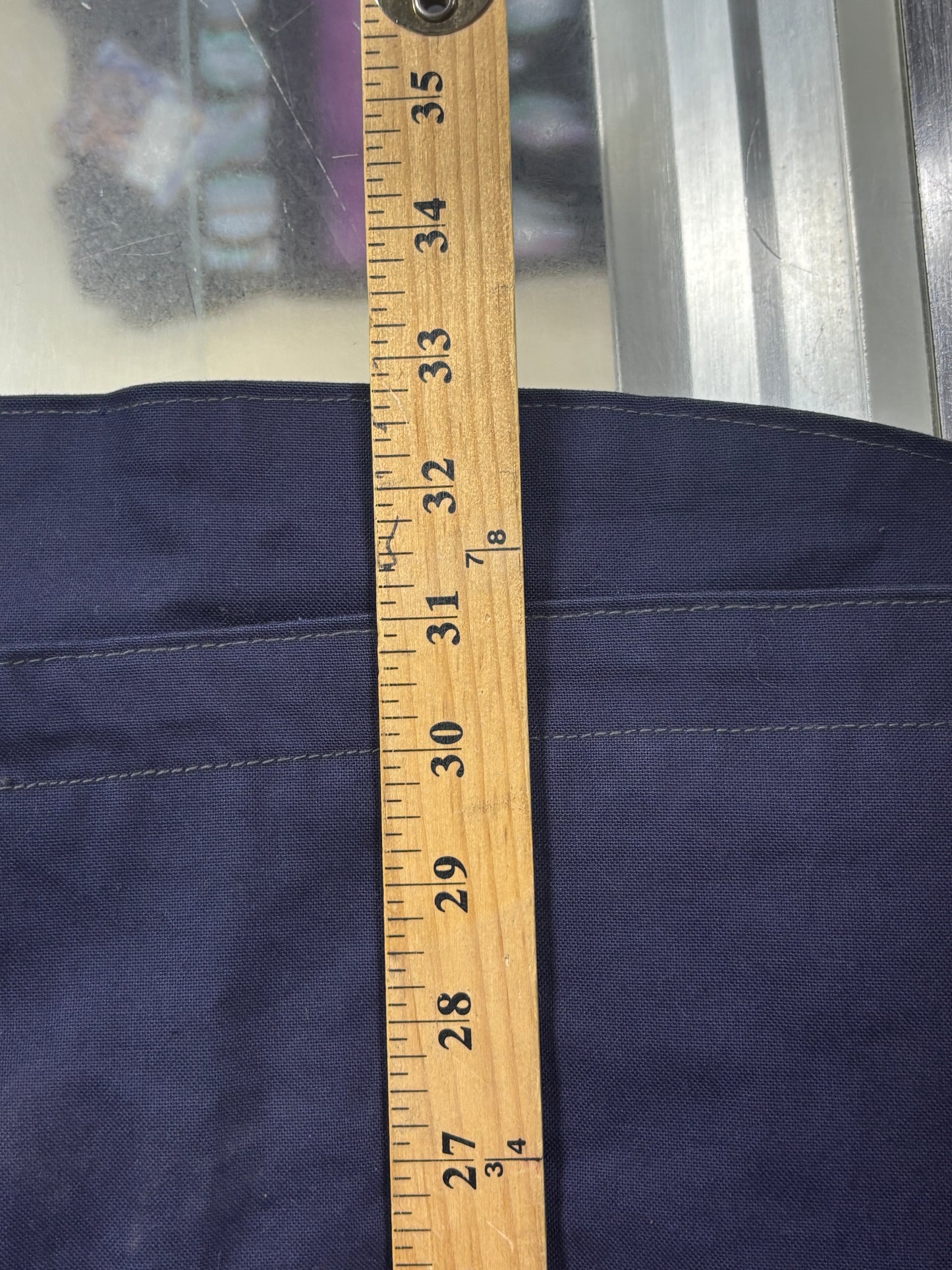 Carhartt Navy Blue FR Button Up Work Jacket Size XL Tall