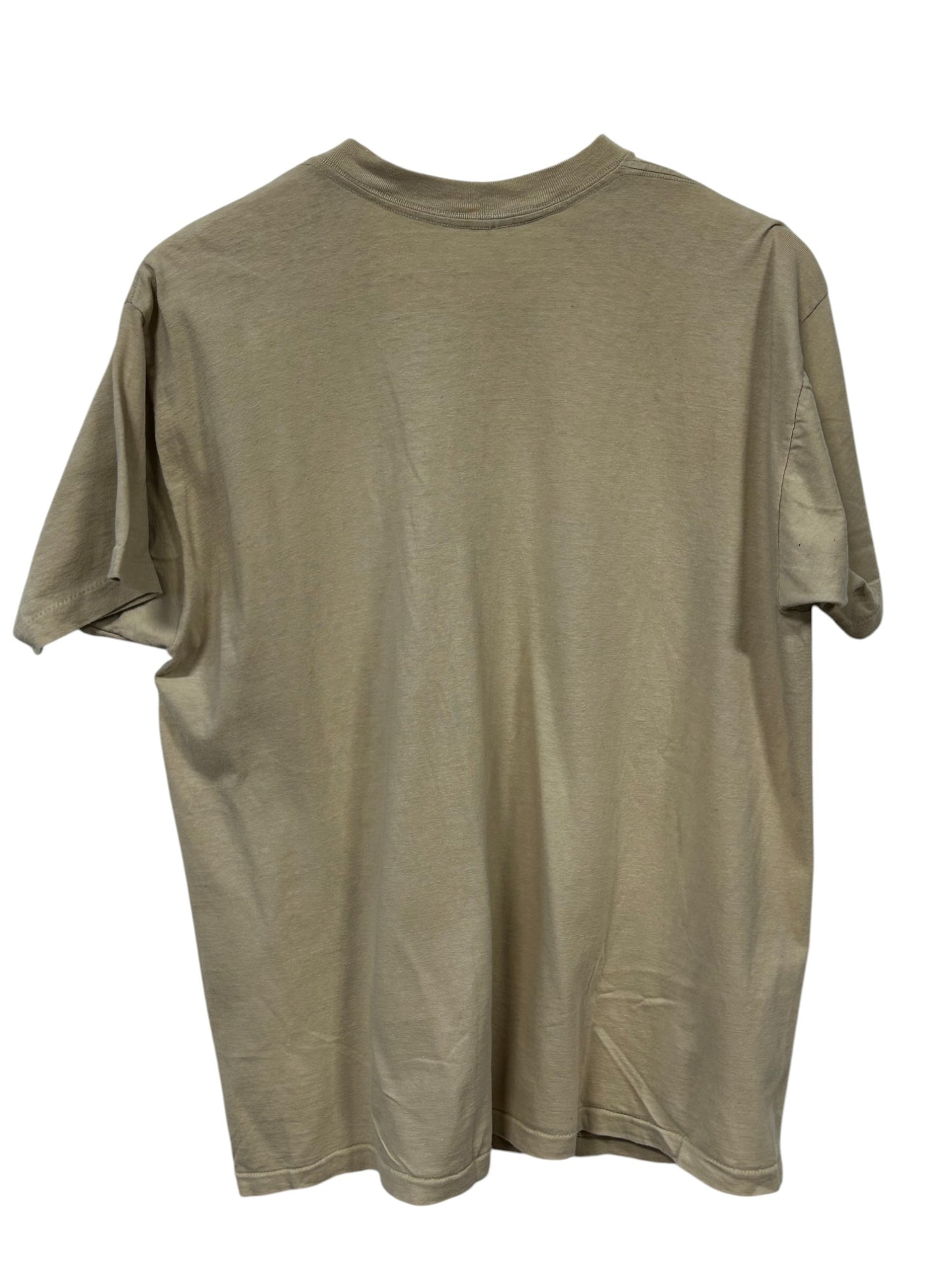Vintage 80's Green Monster Guy Pocket Tee Size Medium