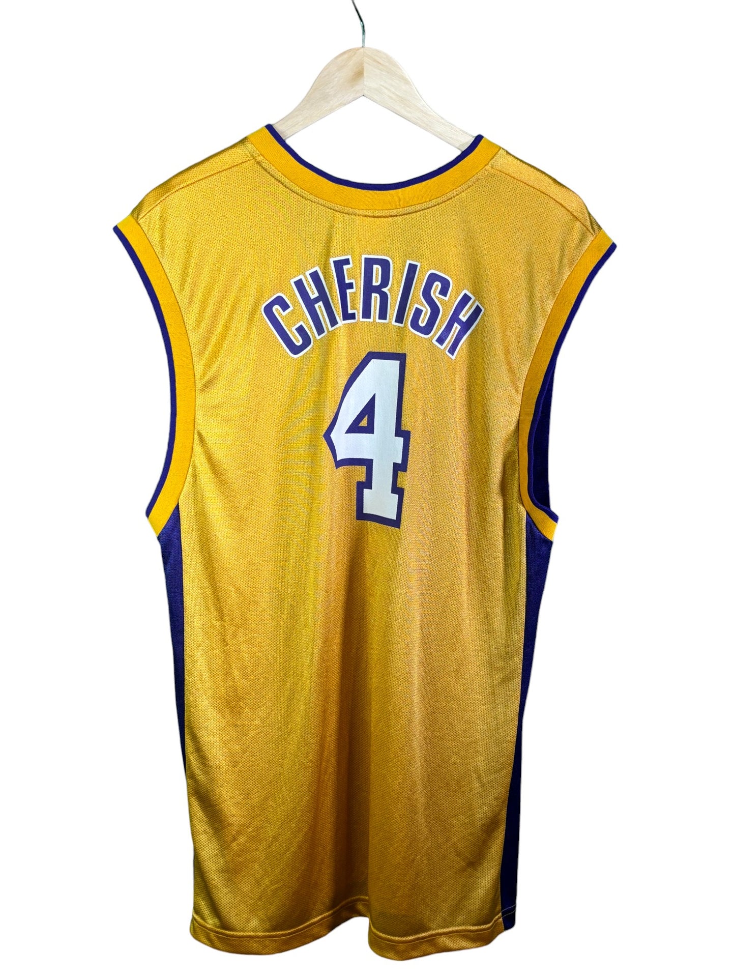 Vintage 00's Los Angeles Lakers Reebok Jersey #4 Cherish Size Medium