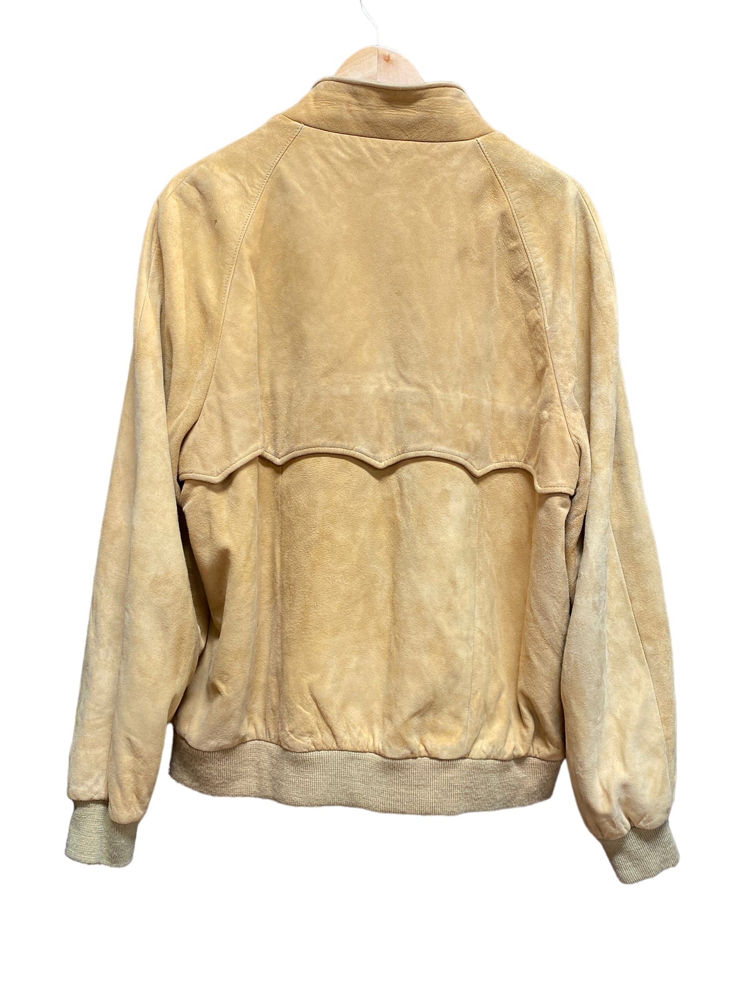 Vintage Creso Suede Leather Zip Up Harrington Style Jacket Size 46L (Large)