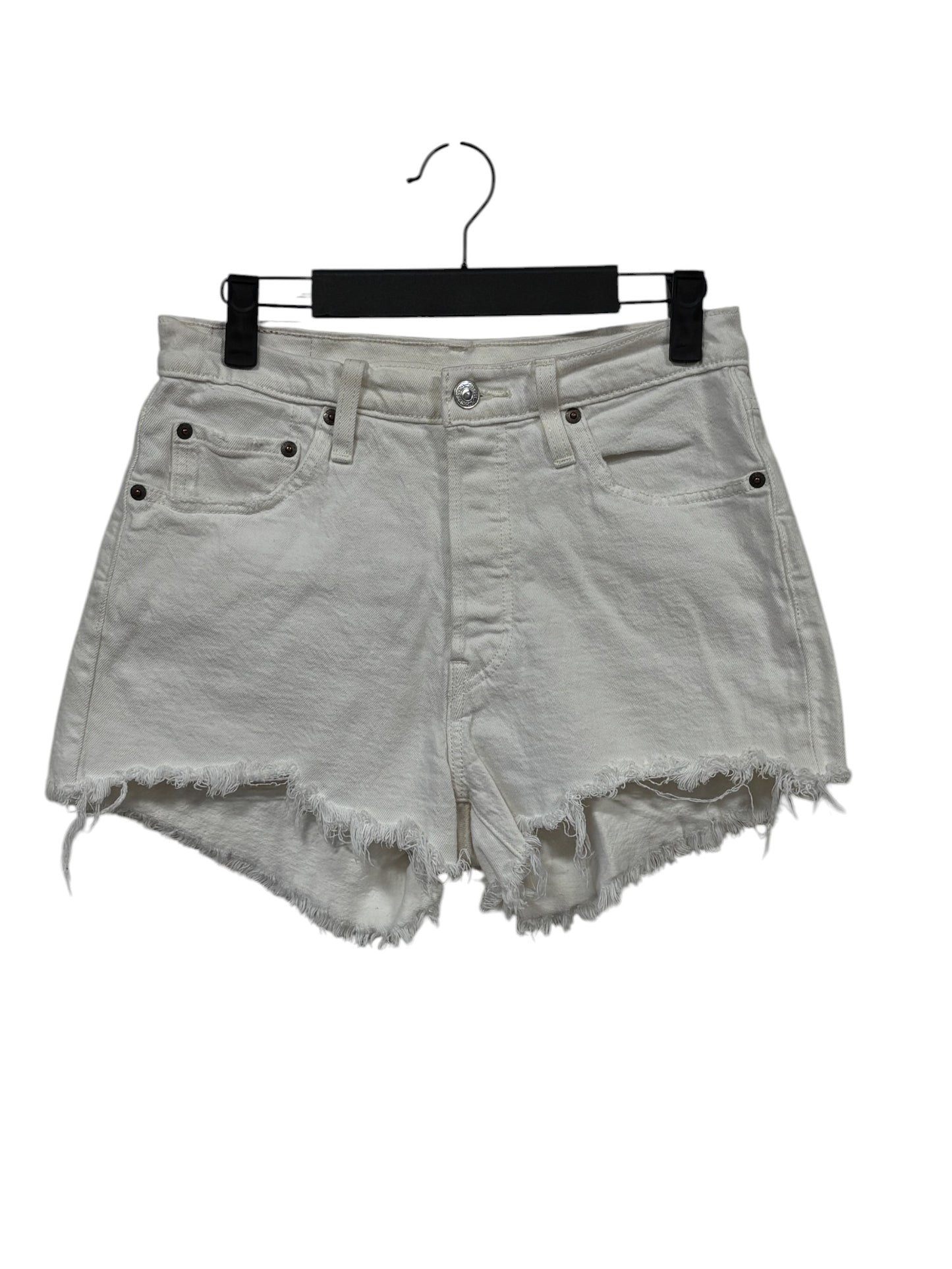 Levi's White Denim Jean Shorts Size 27