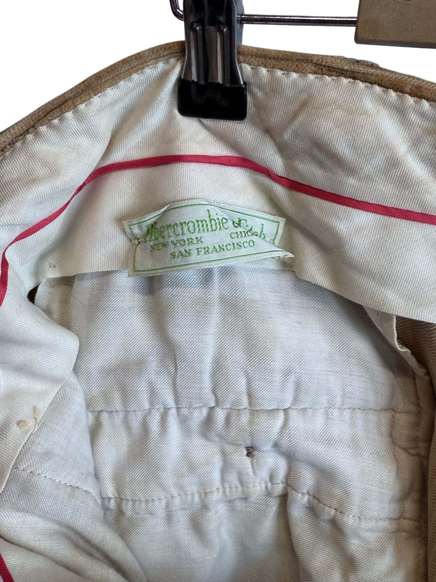Vintage 60's Abercrombie and Fitch Brown Corduroy Pants Size 36x26