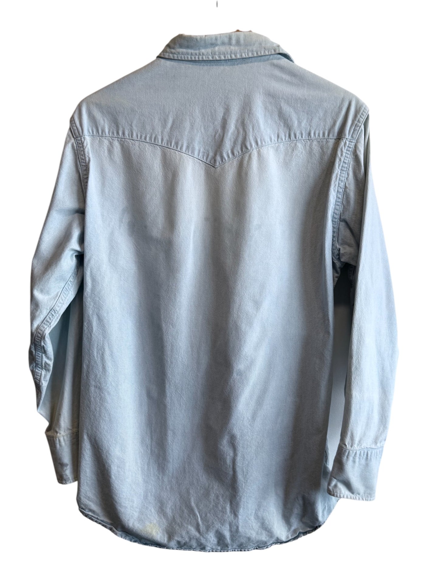 Vintage Carhartt Pearl Snap Button Up Western Shirt Size Large