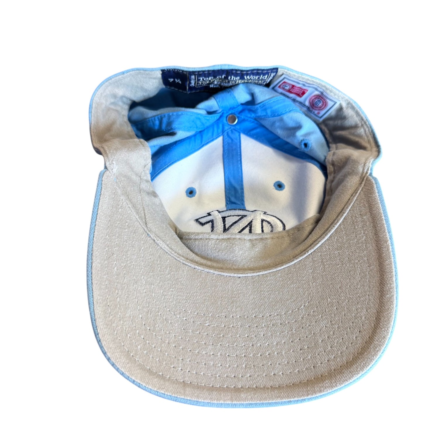 Vintage 90's UNC Tar Heels Logo Fitted Hat Size 7 1/4