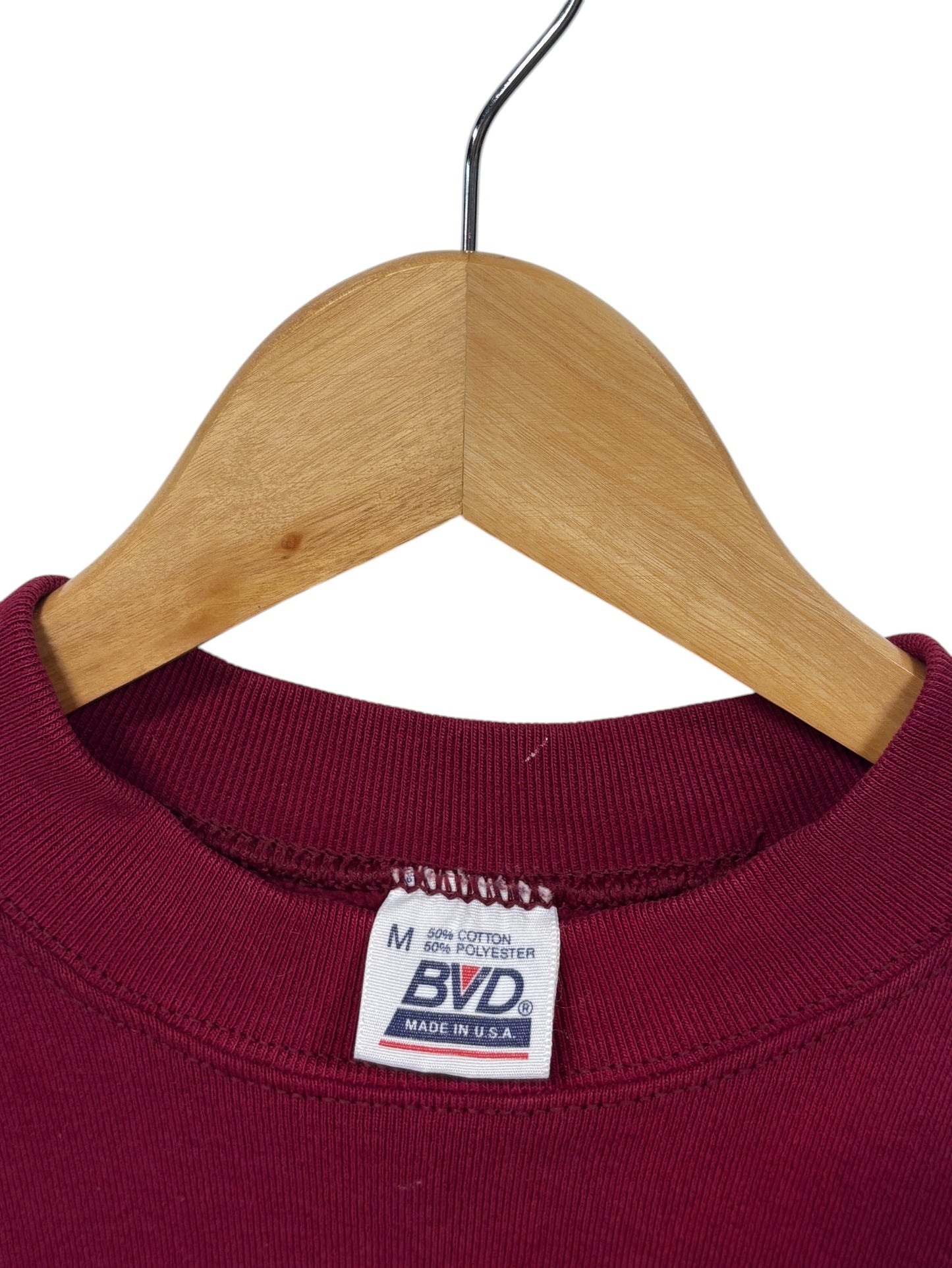 Vintage 90's BVD Red Blank Crewneck Sweater Size Medium