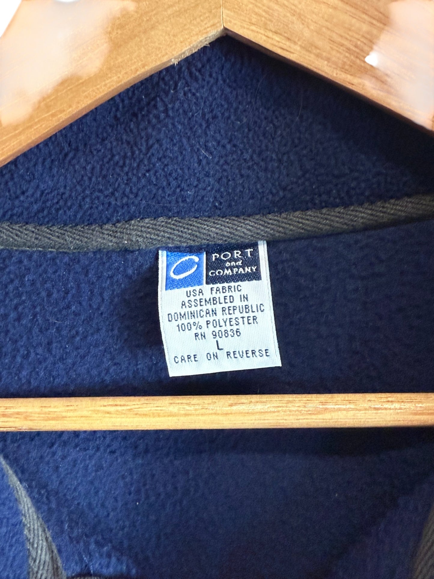 Montana State University Bobcats Quarter Zip Fleece Sweater Size Large