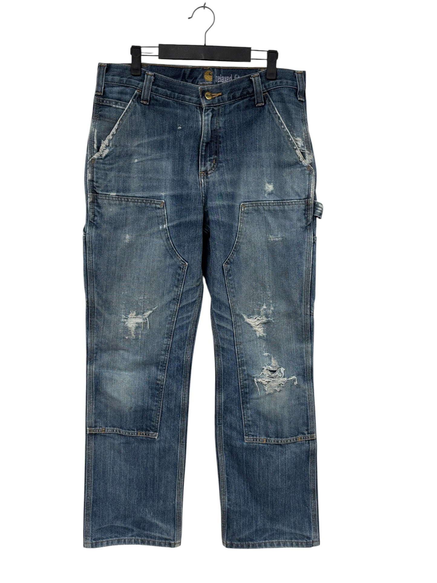 Carhartt Denim Double Knee Carpenter Jeans Size 32x30