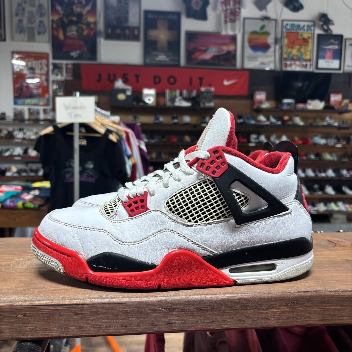 Jordan 4 'Fire Red' Size 12