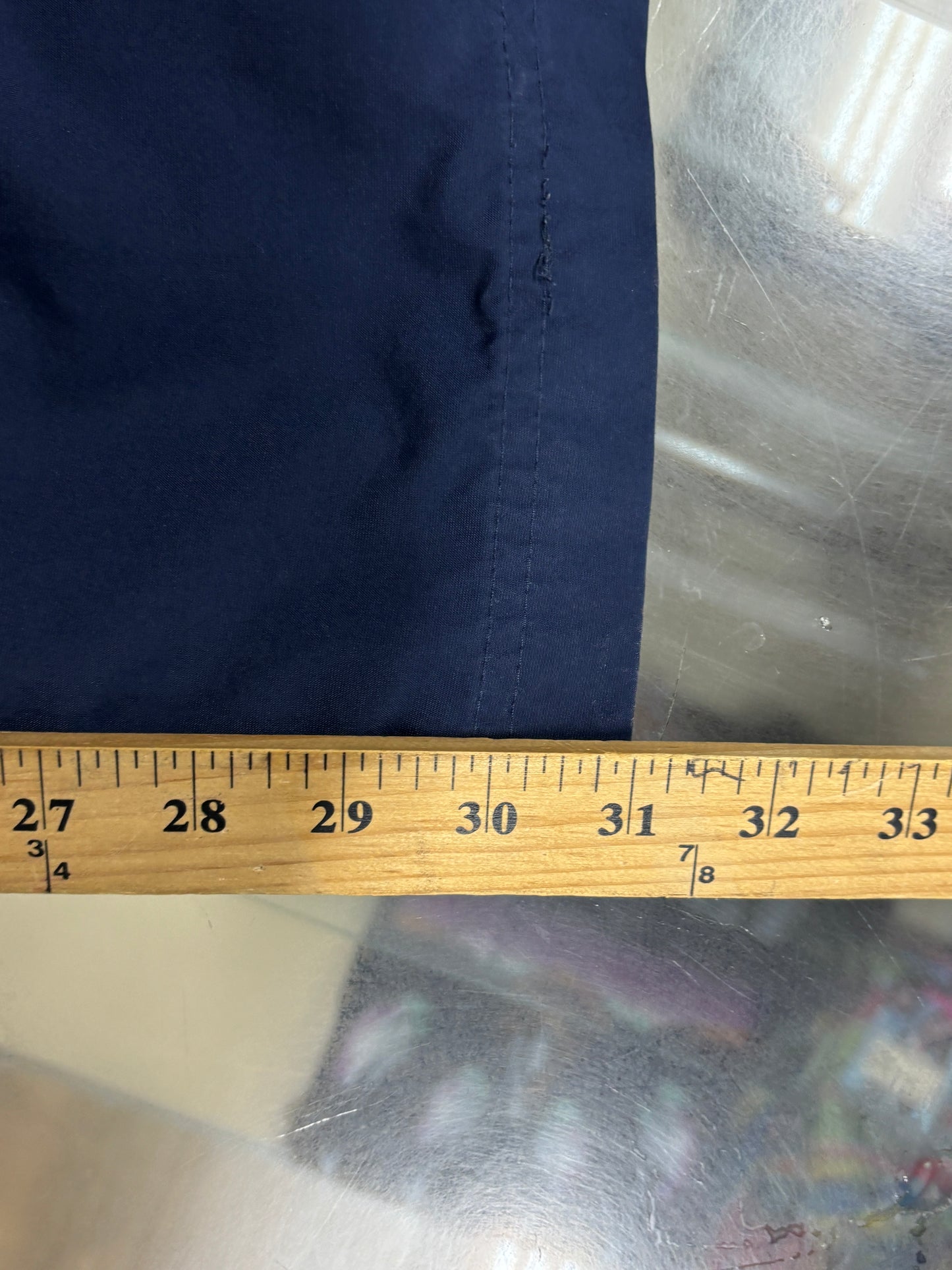 Y2K Nike Navy Blue Ripped Track Pants Size Medium