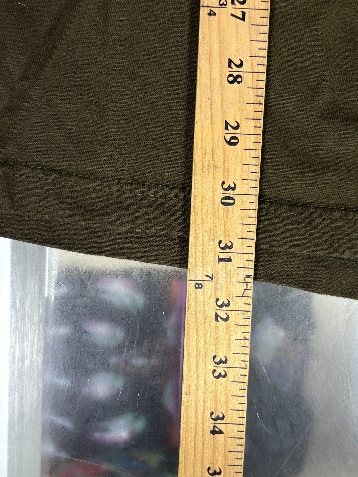 Y2K Volcom Slightly Removed Olive Green Skate Tee Size Large