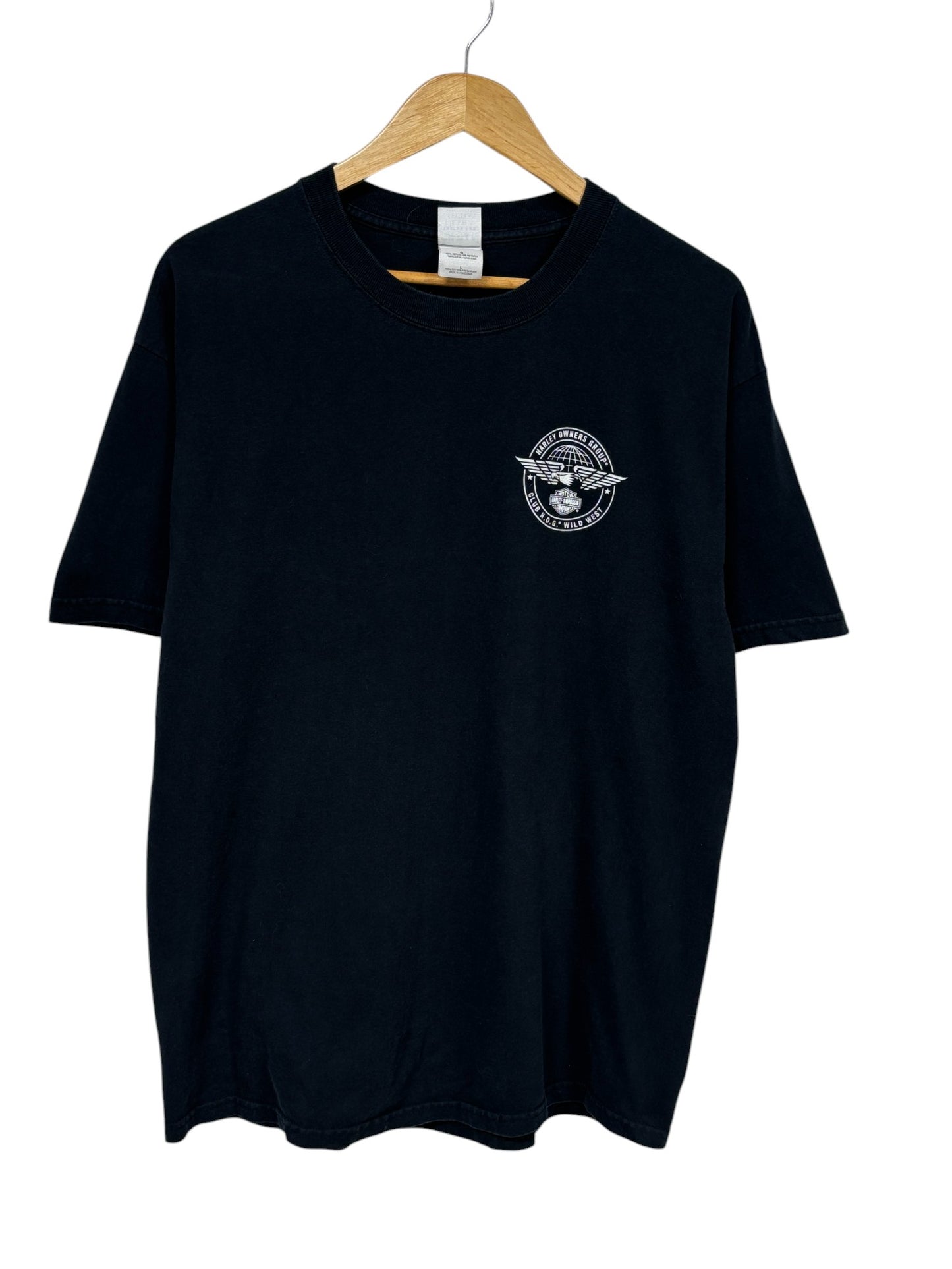 Vintage Y2K Harley HOG Owners Group Billings Montana Biker Tee Size Large
