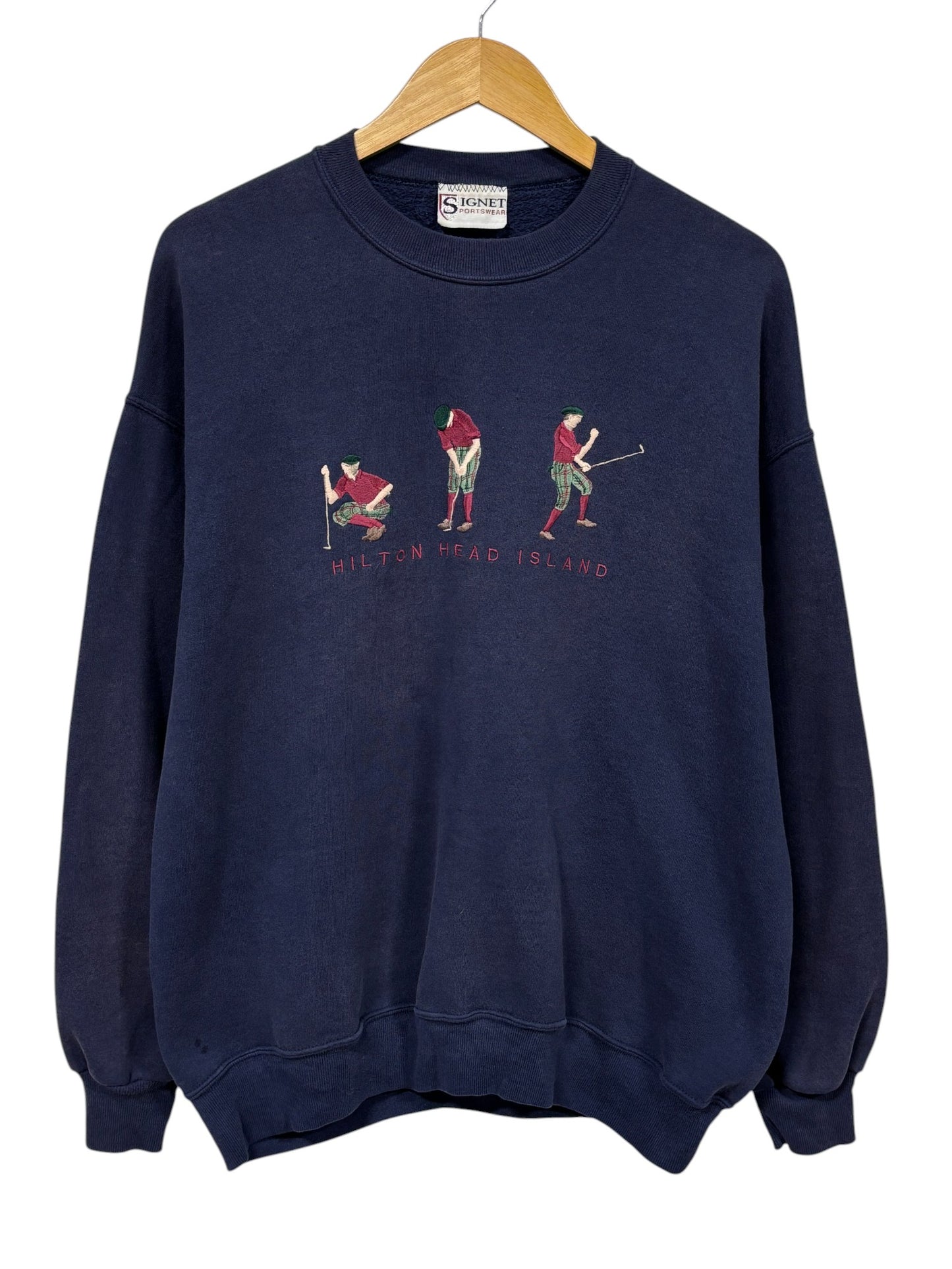 Vintage 90's Hilton Head Island Golf Crewneck Sweater Size XL