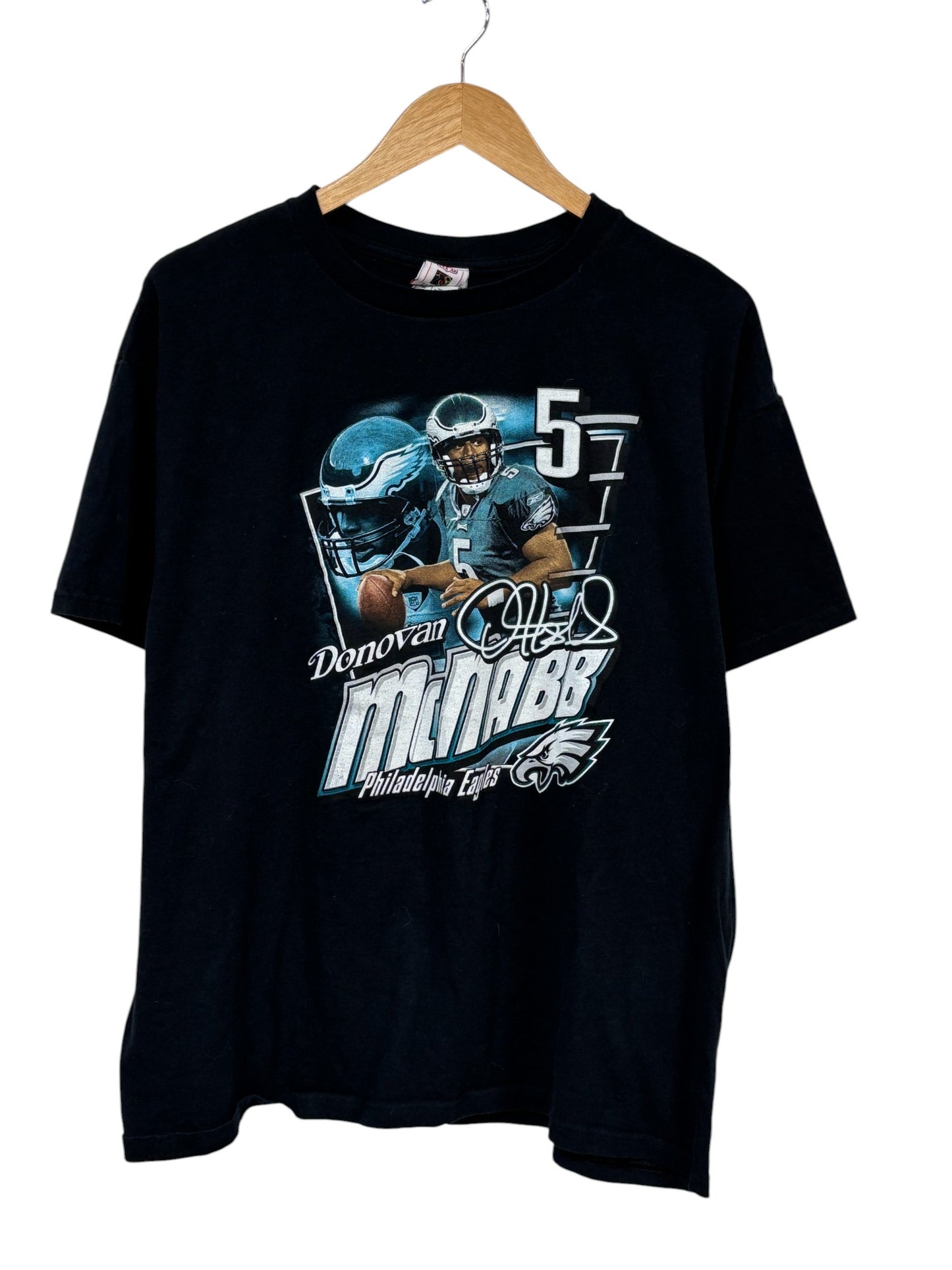 Vintage Y2K Donovan McNabb Philadelphia Eagles NFL Graphic Tee Size XL