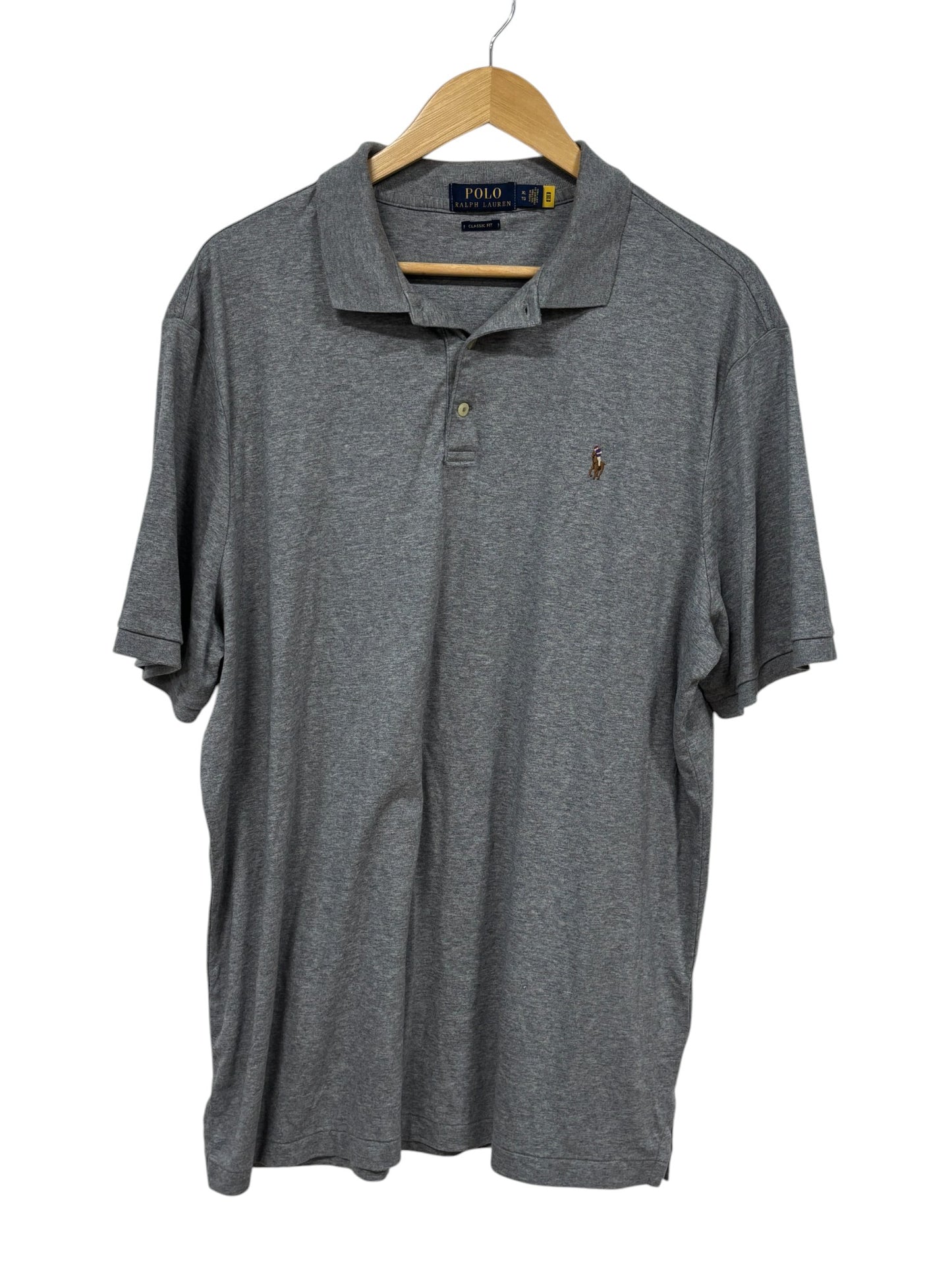 Polo Ralph Lauren Classic Fit Grey Polo Shirt Size XL