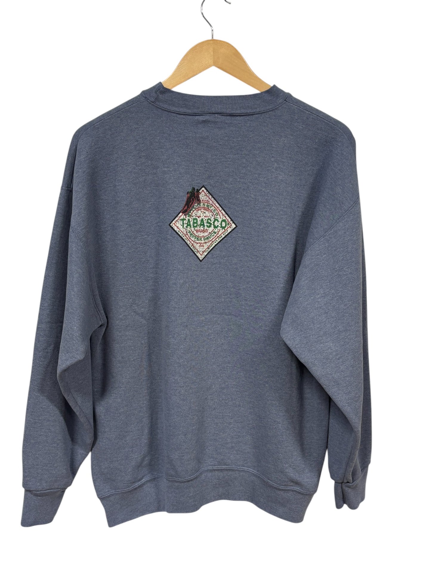 Vintage 1995 Tabasco Hot Sauce Graphic Crewneck Sweater Size XL
