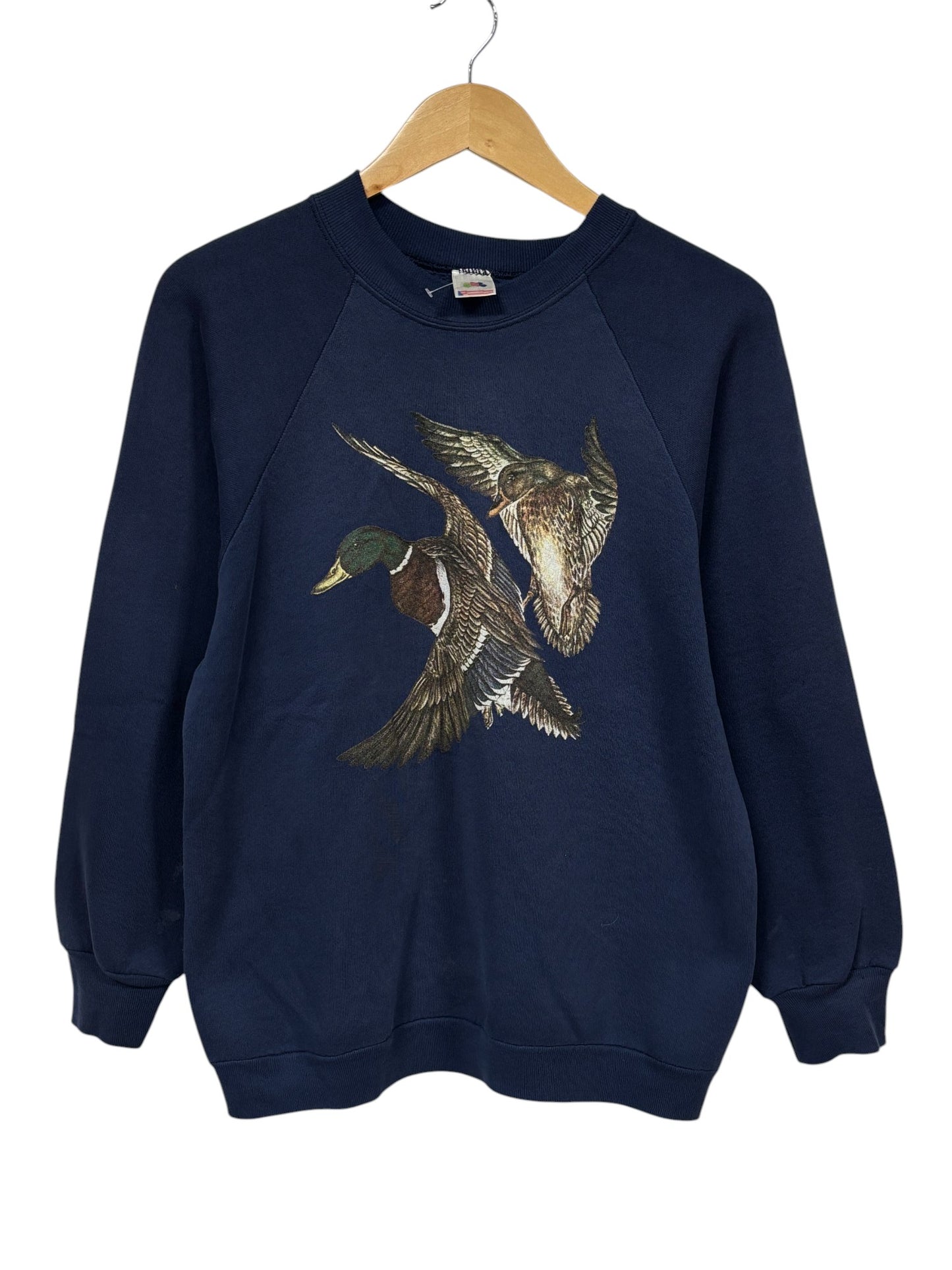 Vintage 90's Ducks Flying Nature Crewneck Sweater Size Large