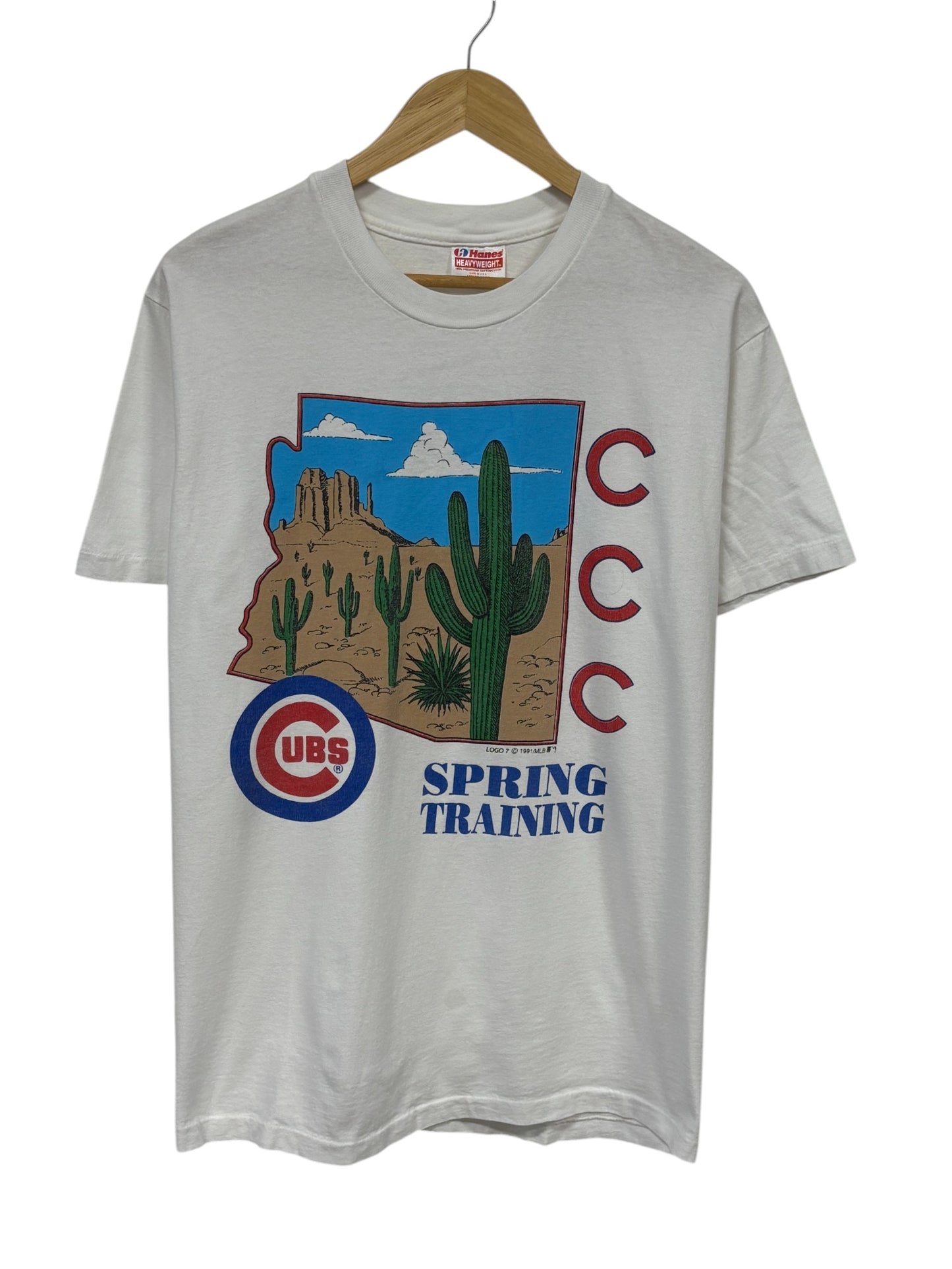 Vintage 1991 Chicago Cubs Spring Training Baseball Graphic Tee Size Medium