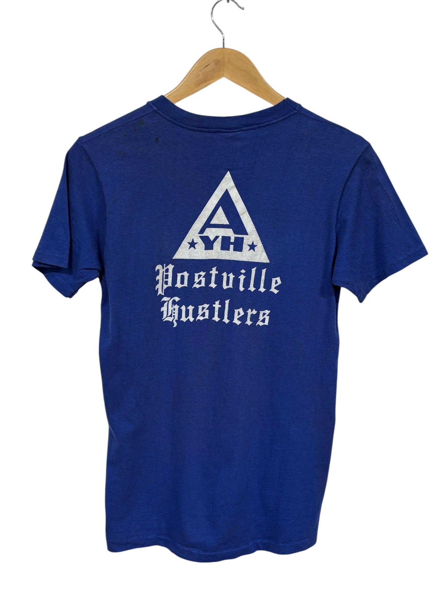 Vintage 80's Postville Hustlers Graphic Tee Size Medium