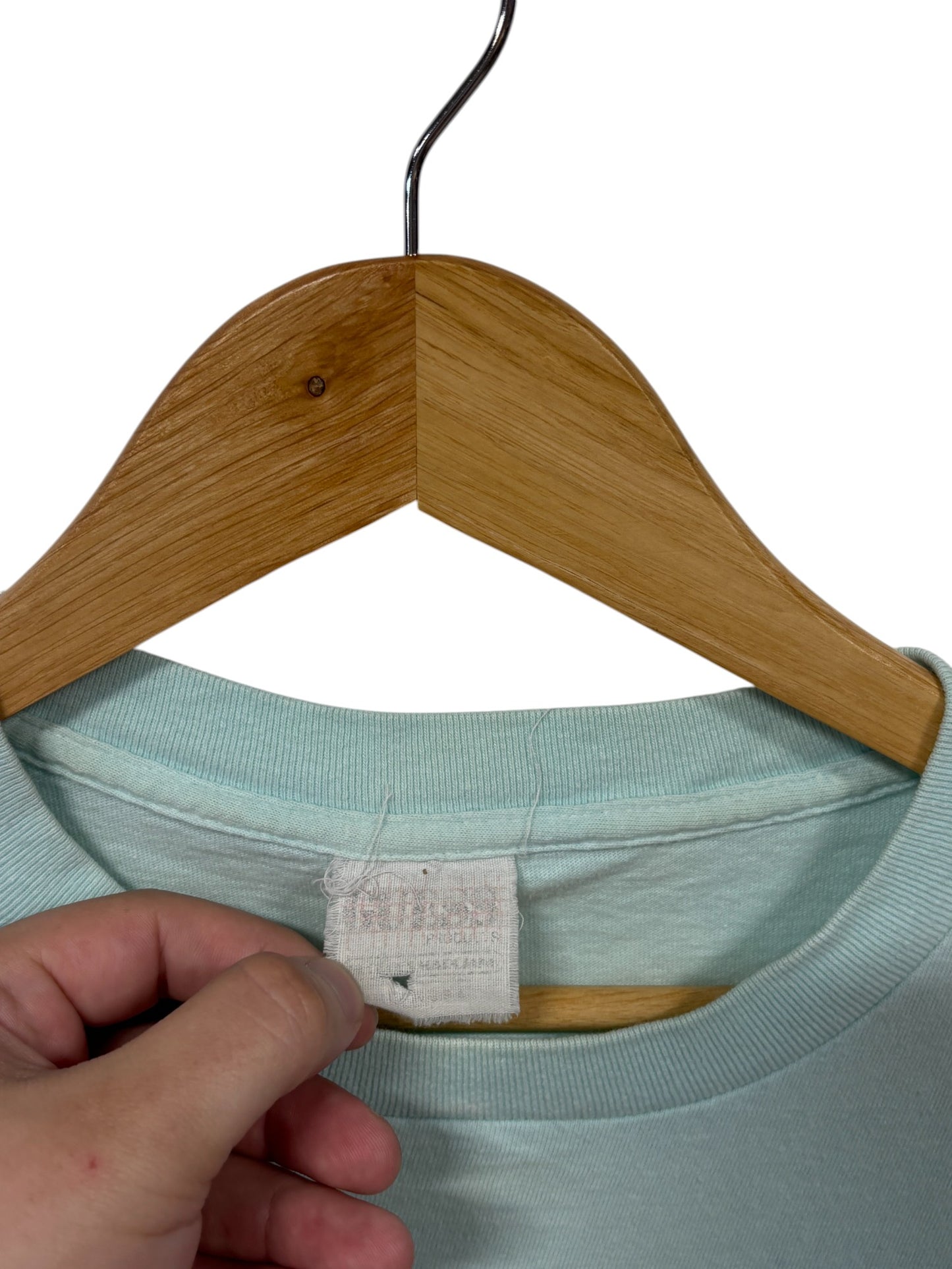 Vintage 90's Guess Women's Pastel Bicycle Graphic Cropped Tee Size Medium