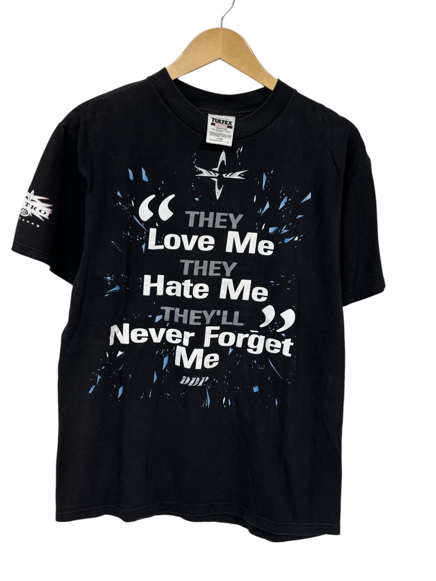 Vintage 90's WCW Diamond Dallas Page Love Me Hate Me Tee Size Large