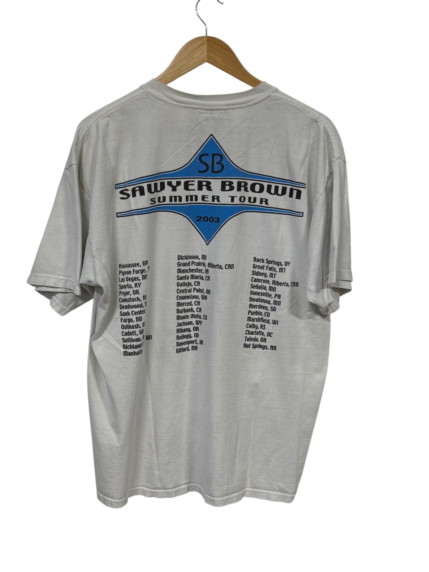 Vintage 2003 Sawyer Brown Band Graphic Tee Size XL
