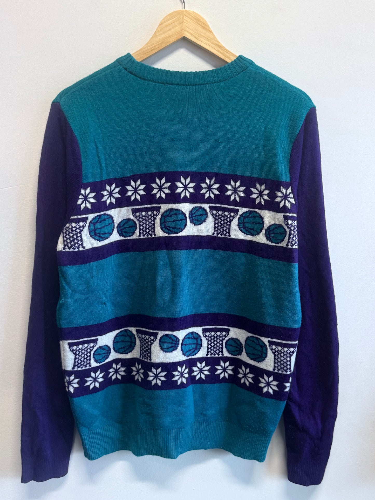 Charlotte Hornets NBA Basketball Christmas Sweater Size XL