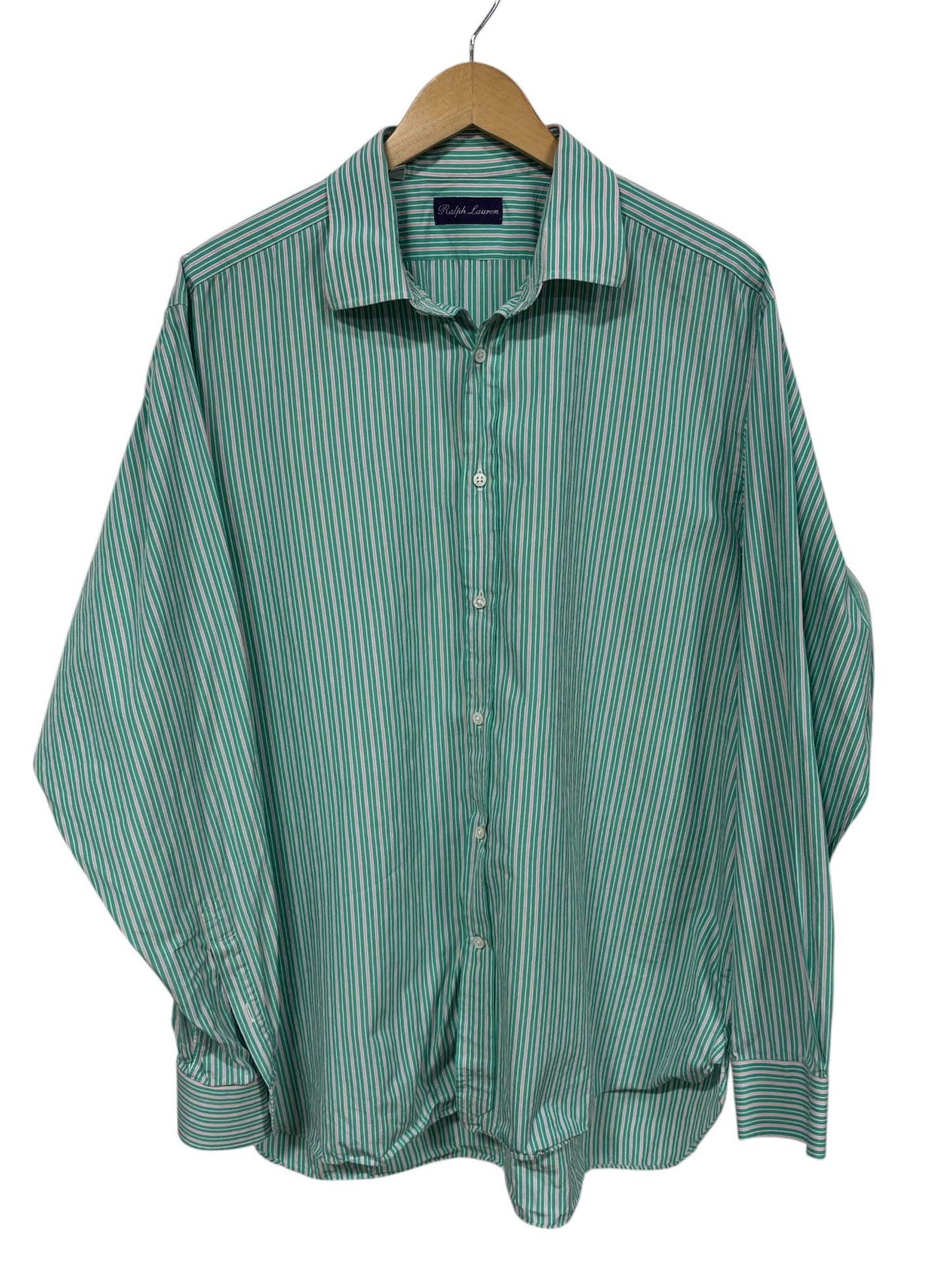 Polo Ralph Lauren Purple Label Striped Button Up Shirt Size XL
