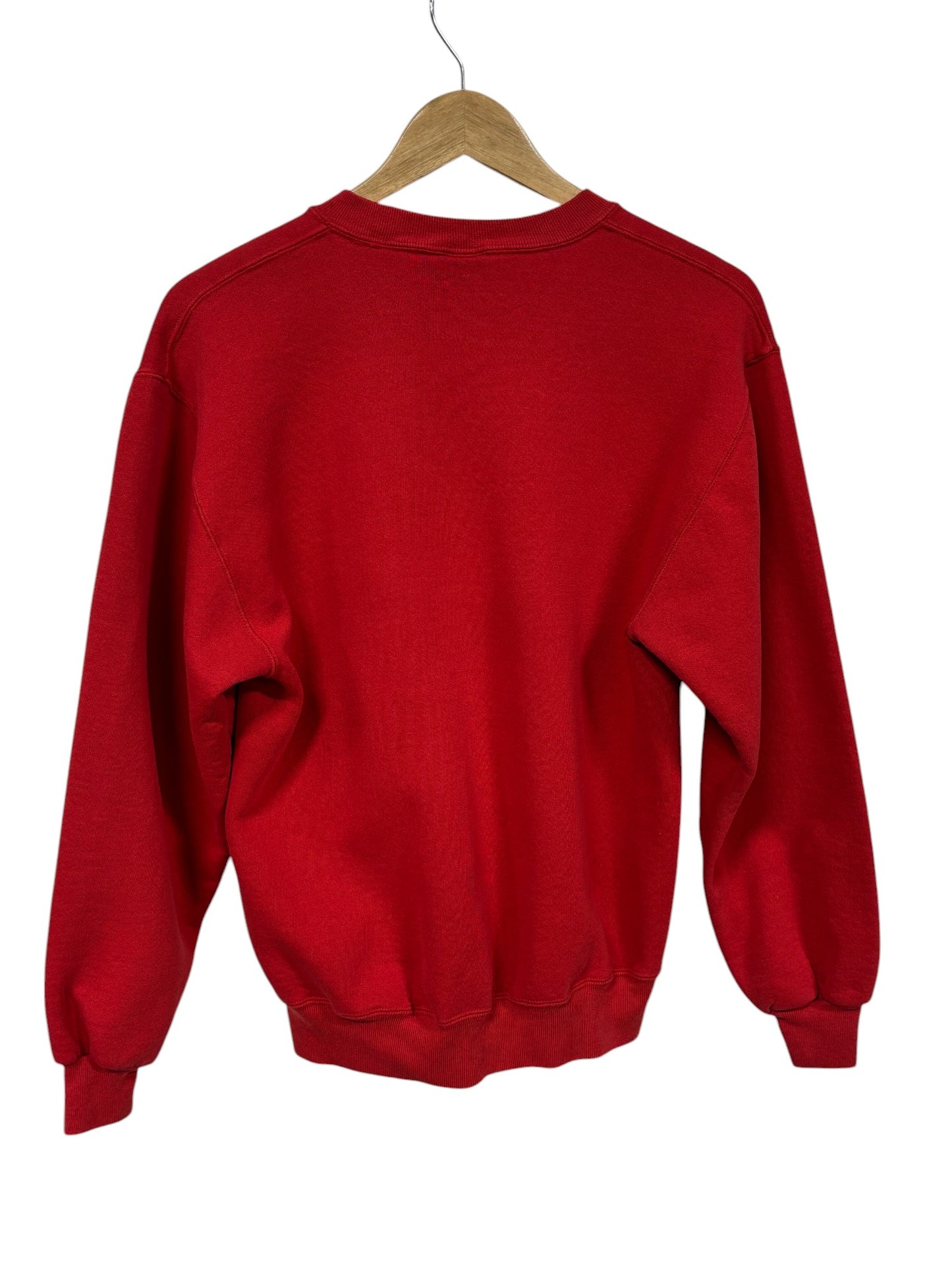 Vintage 90's Russell Athletic Red Blank Crewneck Size Medium