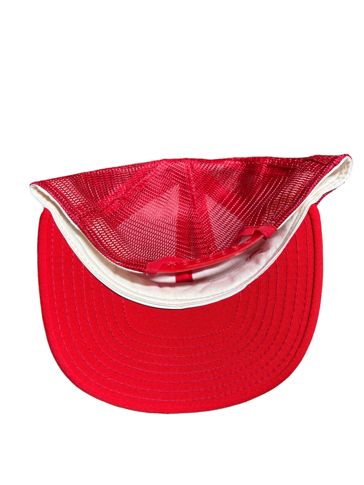 Vintage 80's AJD Super Stripe Nebraska Cornhuskers Trucker Hat