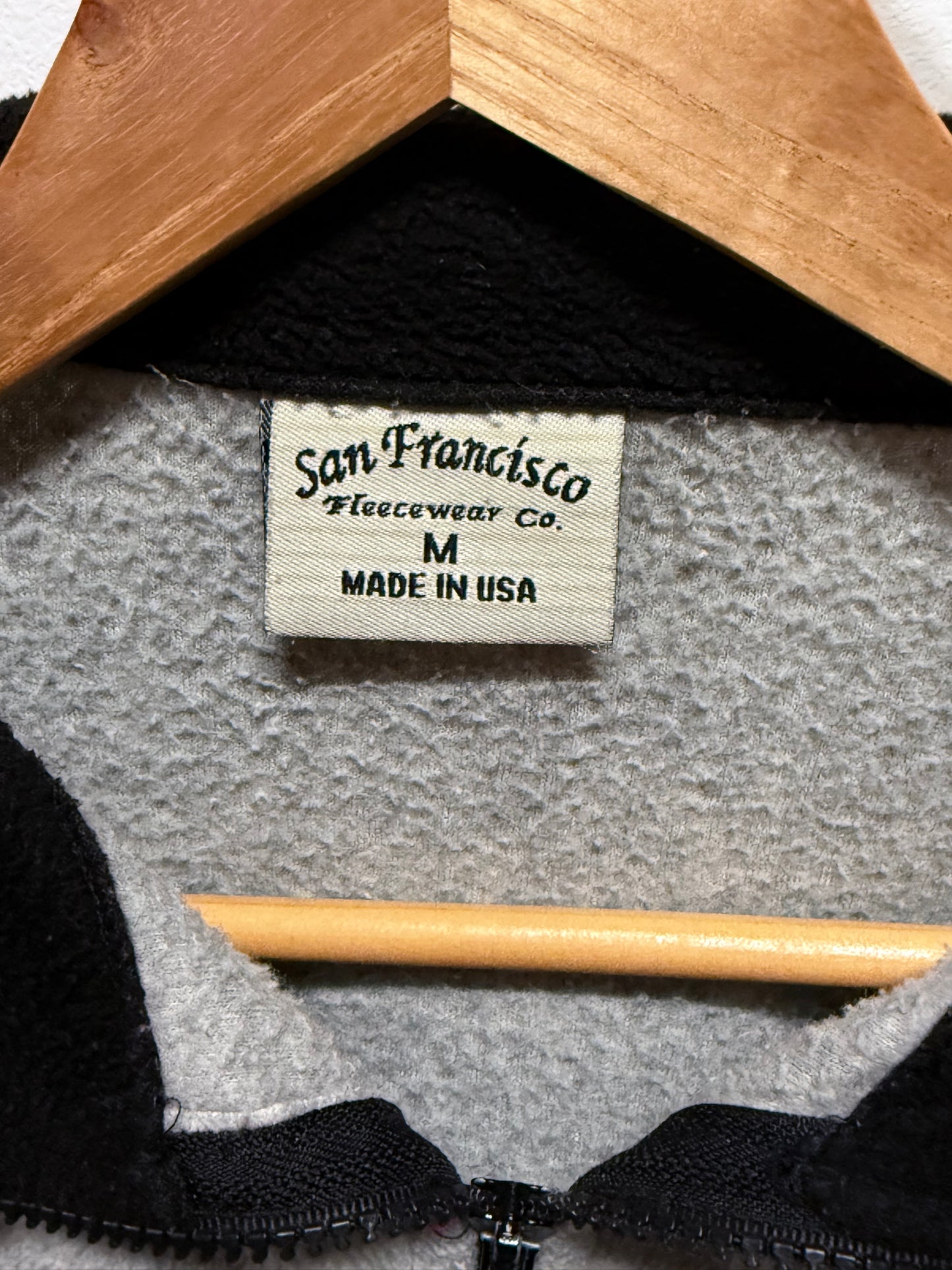 Vintage 90's Montana Elk Fleece Full Zip Sweater Size Medium