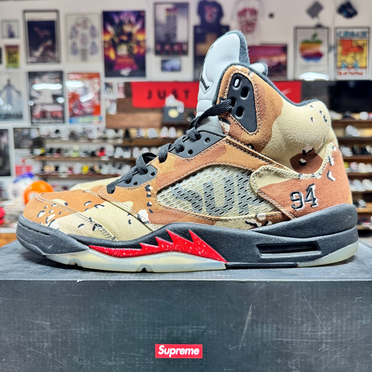 Jordan 5 'Supreme Desert Camo' Size 12