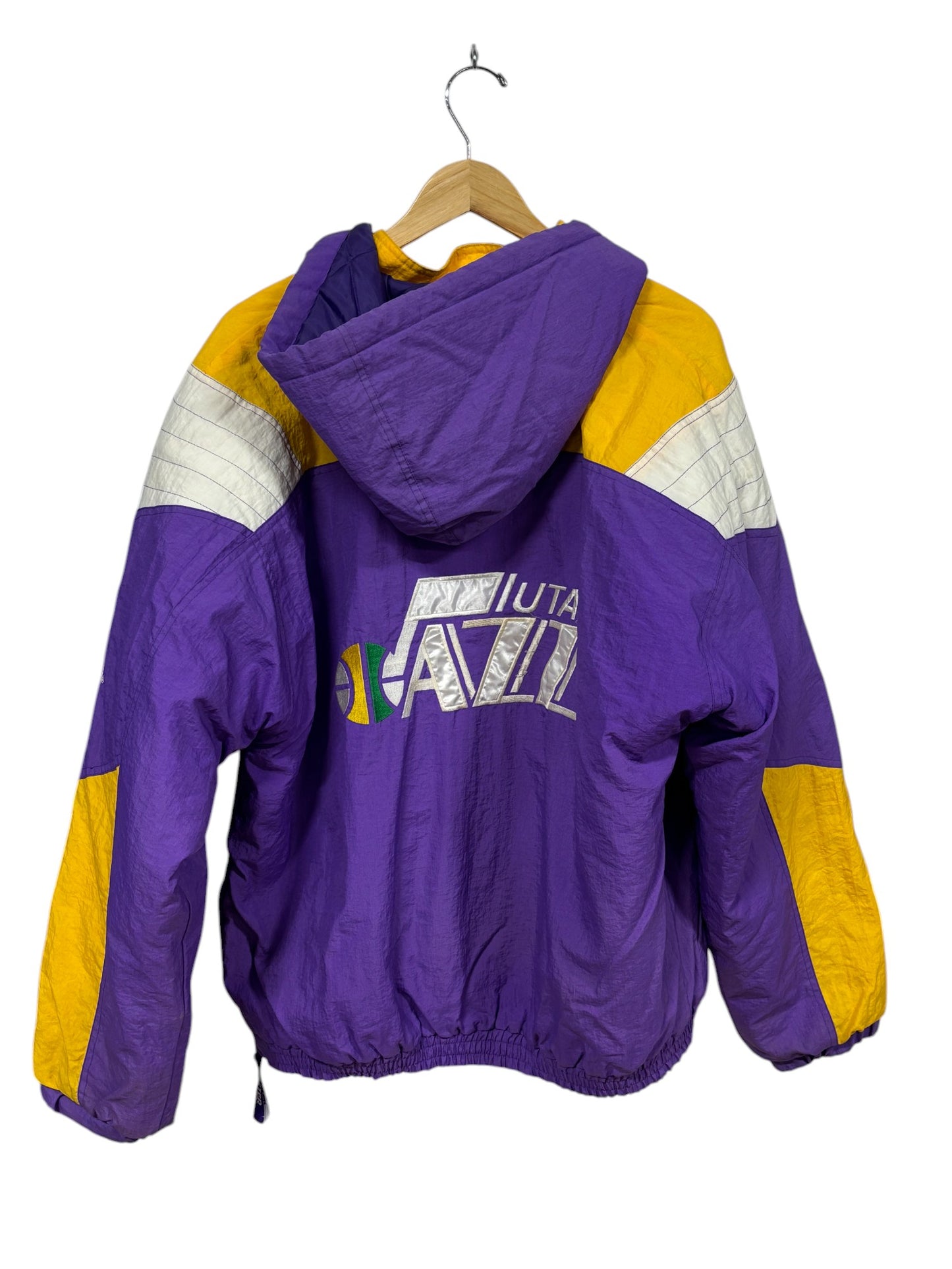 Vintage 90's Starter Utah Jazz Big Puffer Jacket Size Large