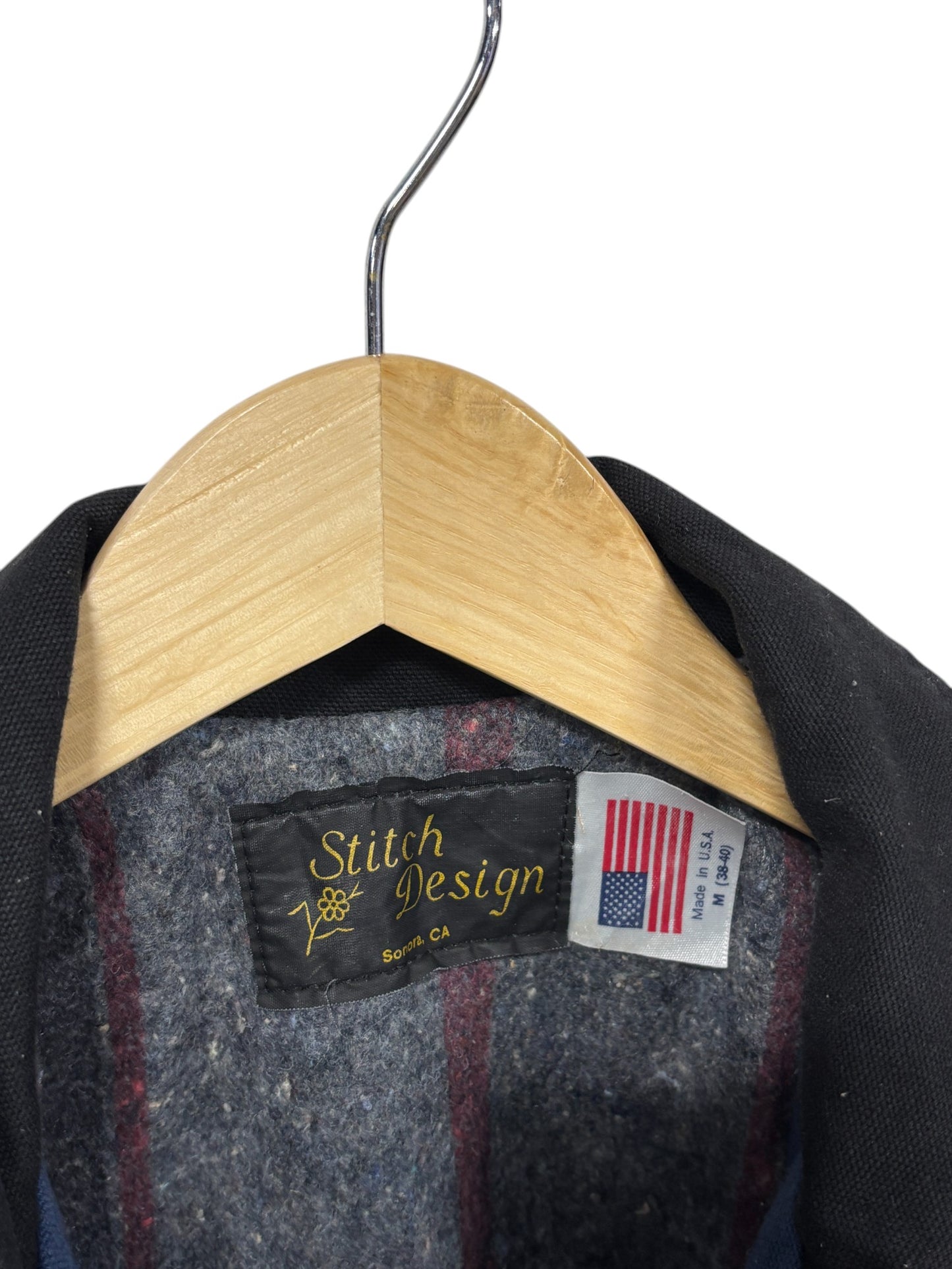 Vintage Stitch Design Blanked Lined Western Jacket Size Medium