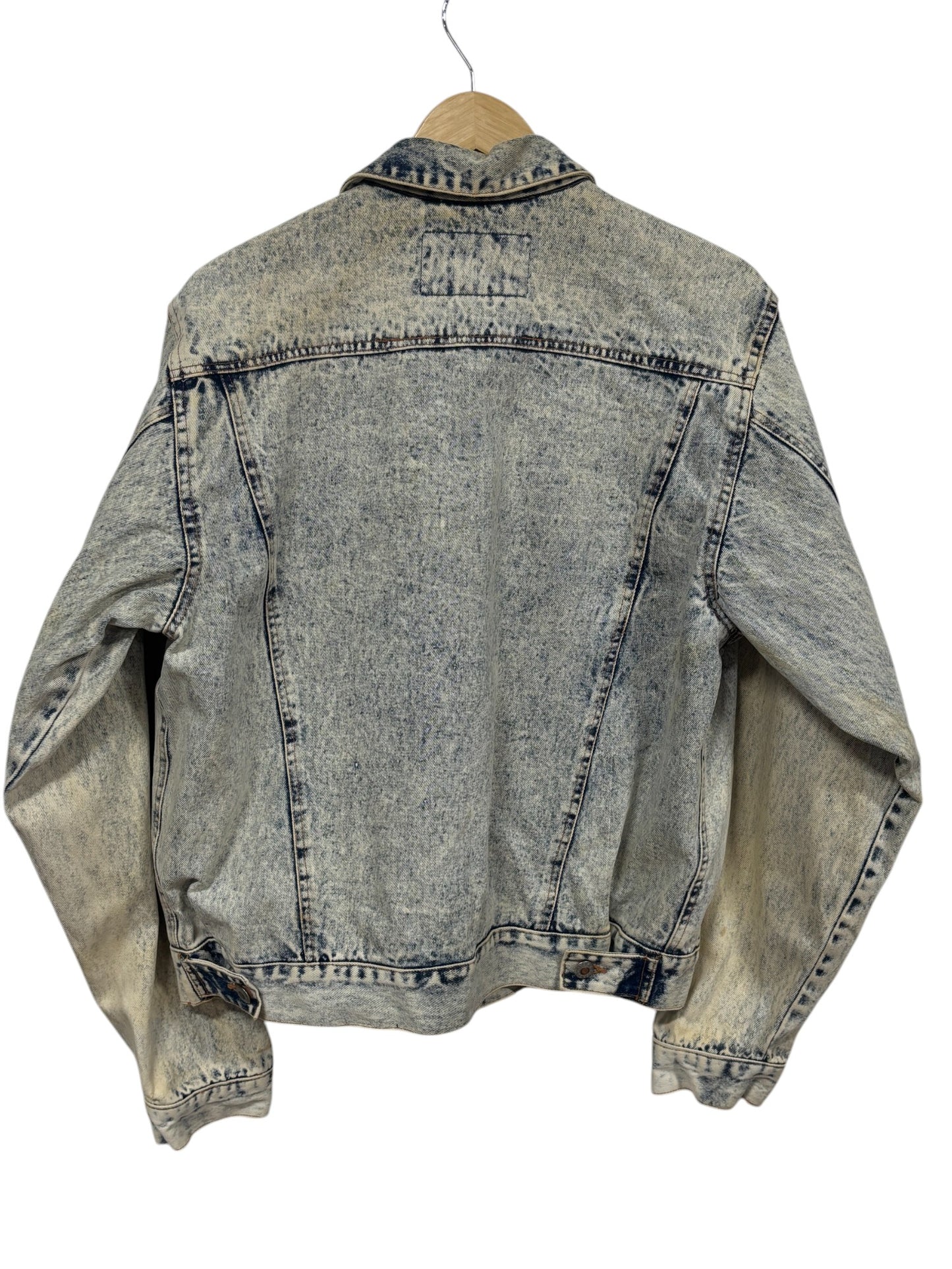 Vintage Expressions Acid Wash Denim Trucker Jacket Size Medium