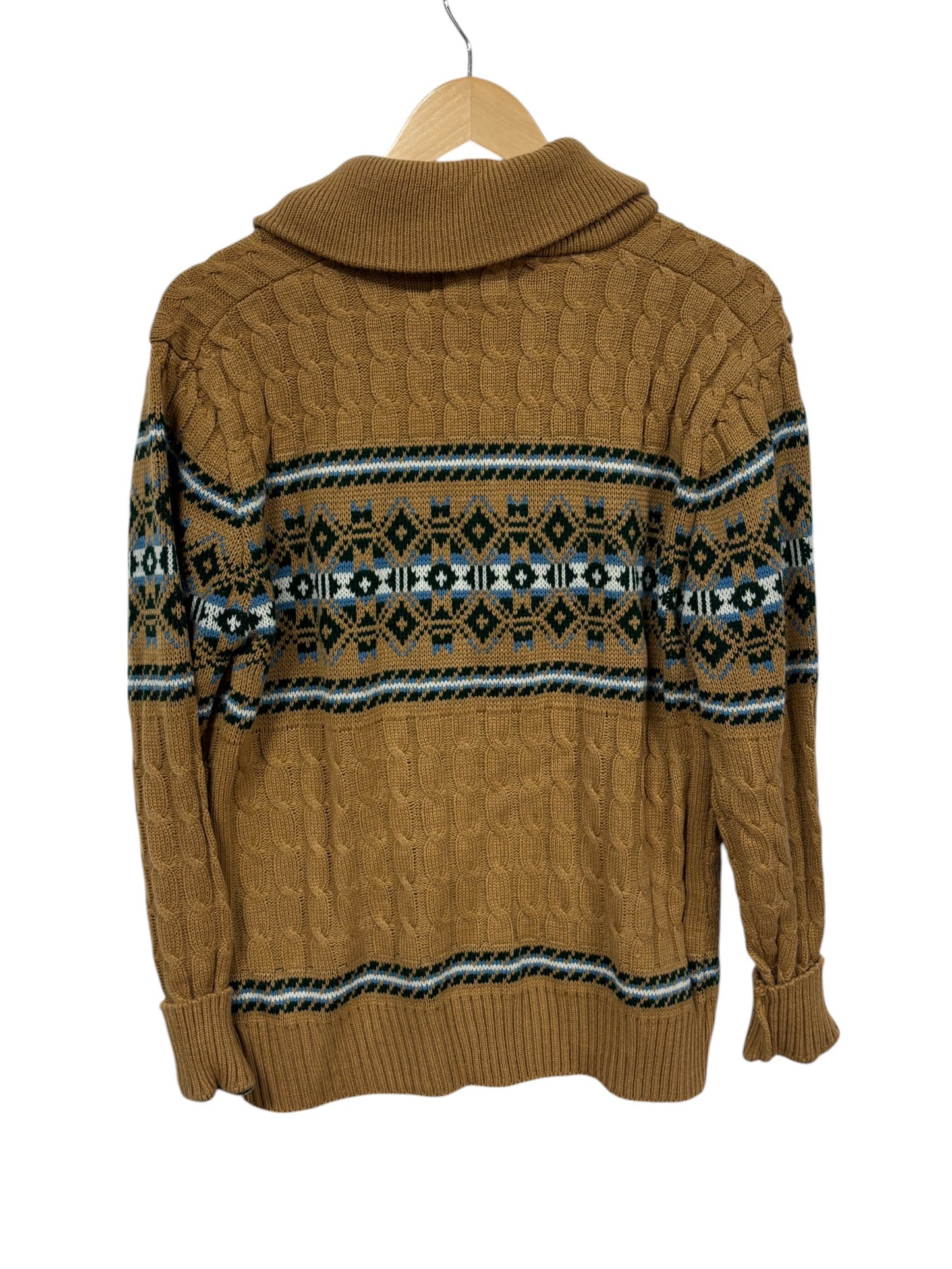 Vintage 70's The Denver Abstract Cardigan Sweater Size Medium