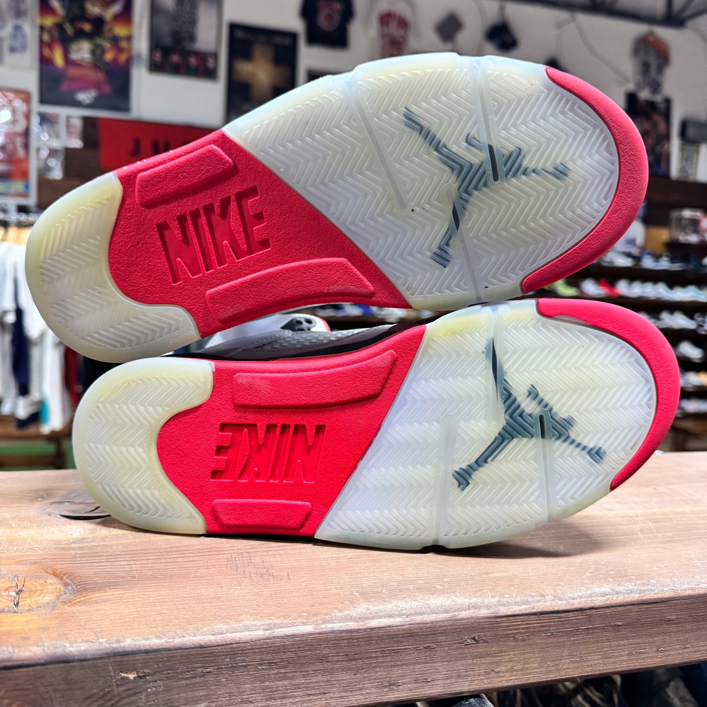 Jordan 5 'Fire Red Black Tongue' Size 9.5