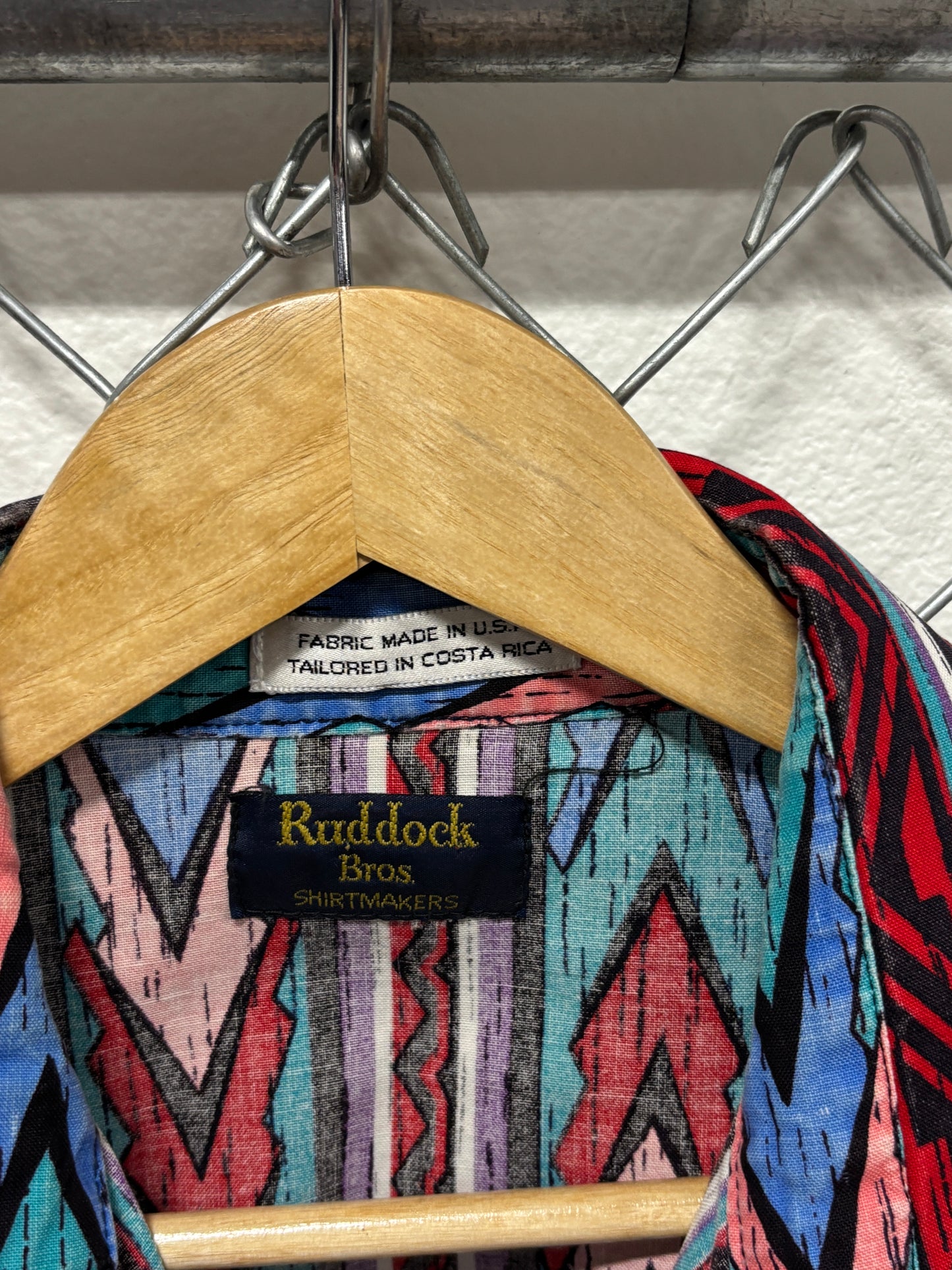 Vintage 90's Ruddock Western Brushpopper Pearl Snap Shirt Size Large