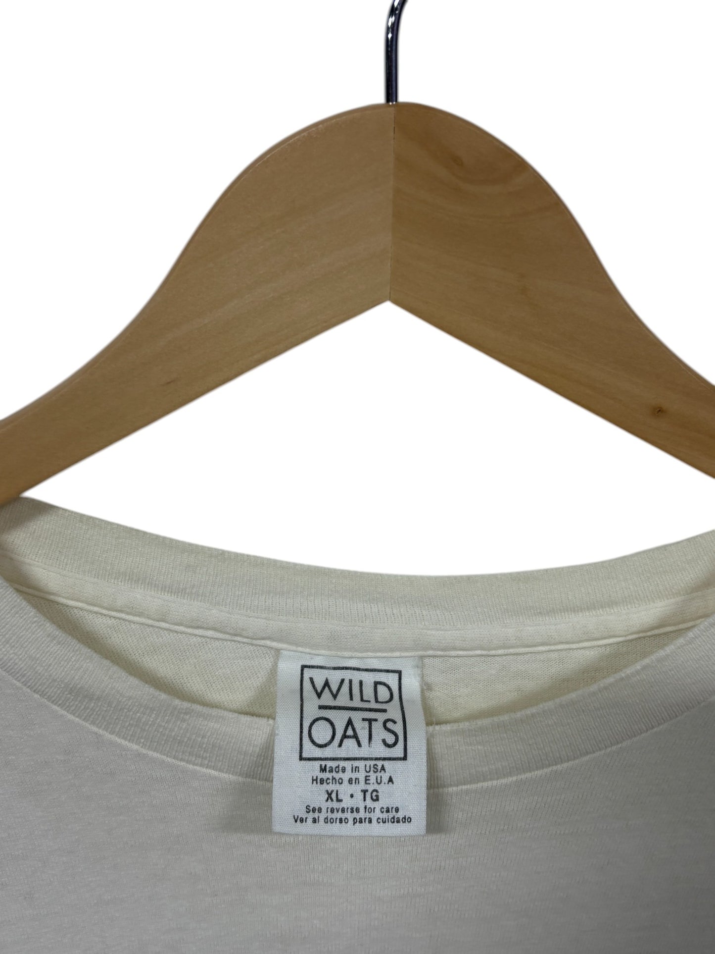 Vintage 90's Wild Oats Far From Sober Beer Drinking Graphic Tee Size XL