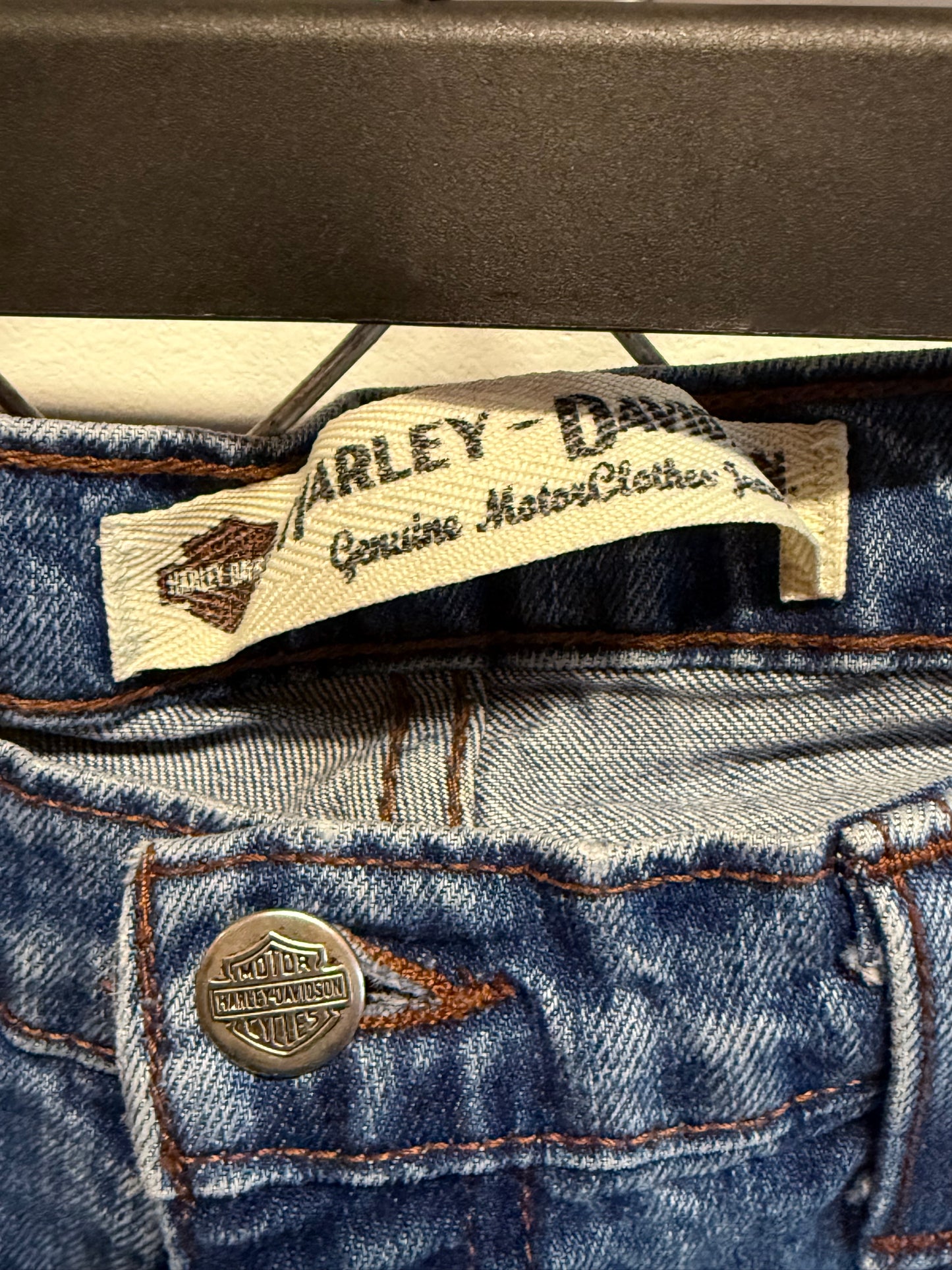 Vintage Harley Davidson Denim Biker Jeans Size 30x32