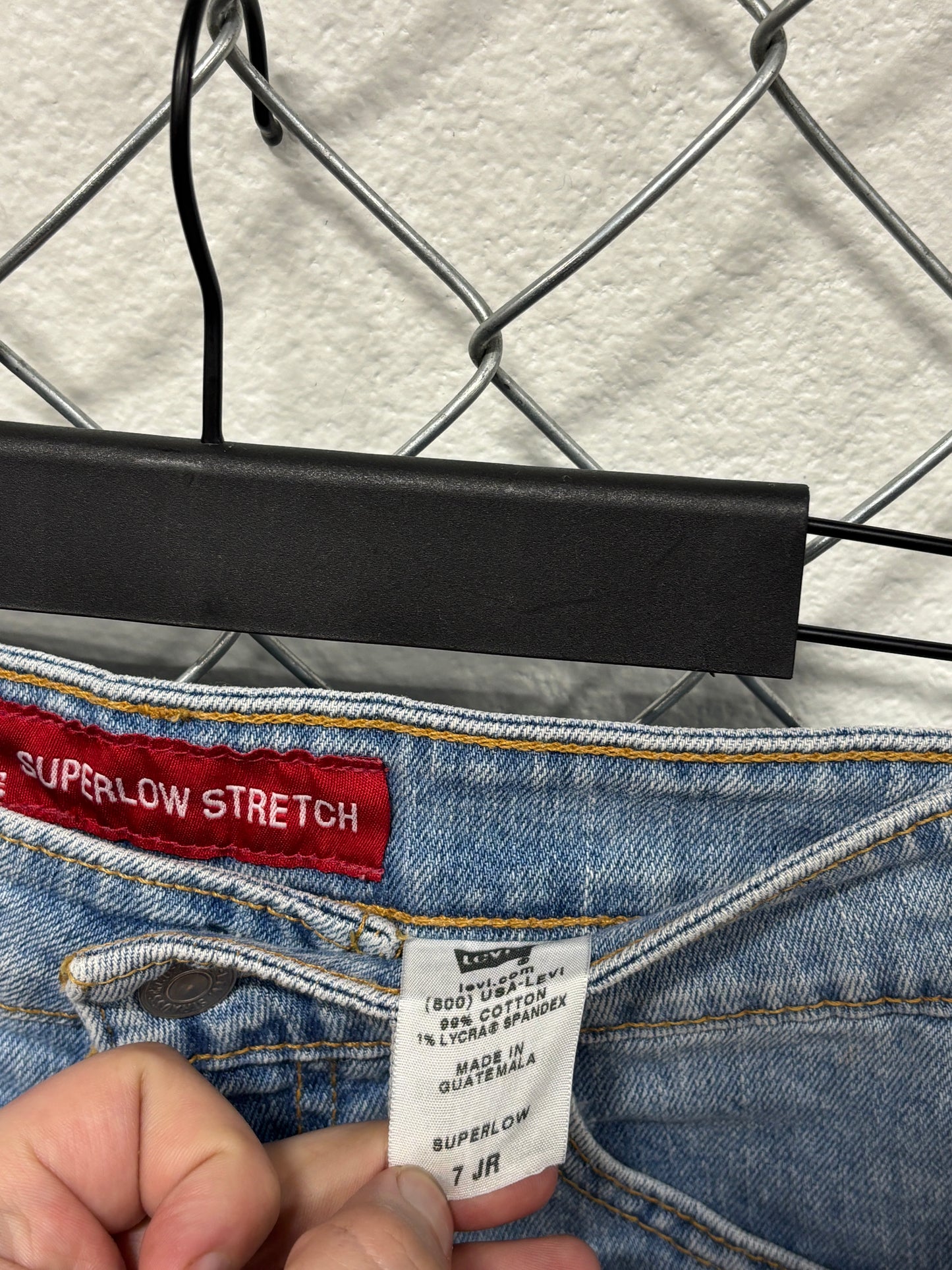 Levi's Women's Super Low Stretch Denim Shorts Size 7