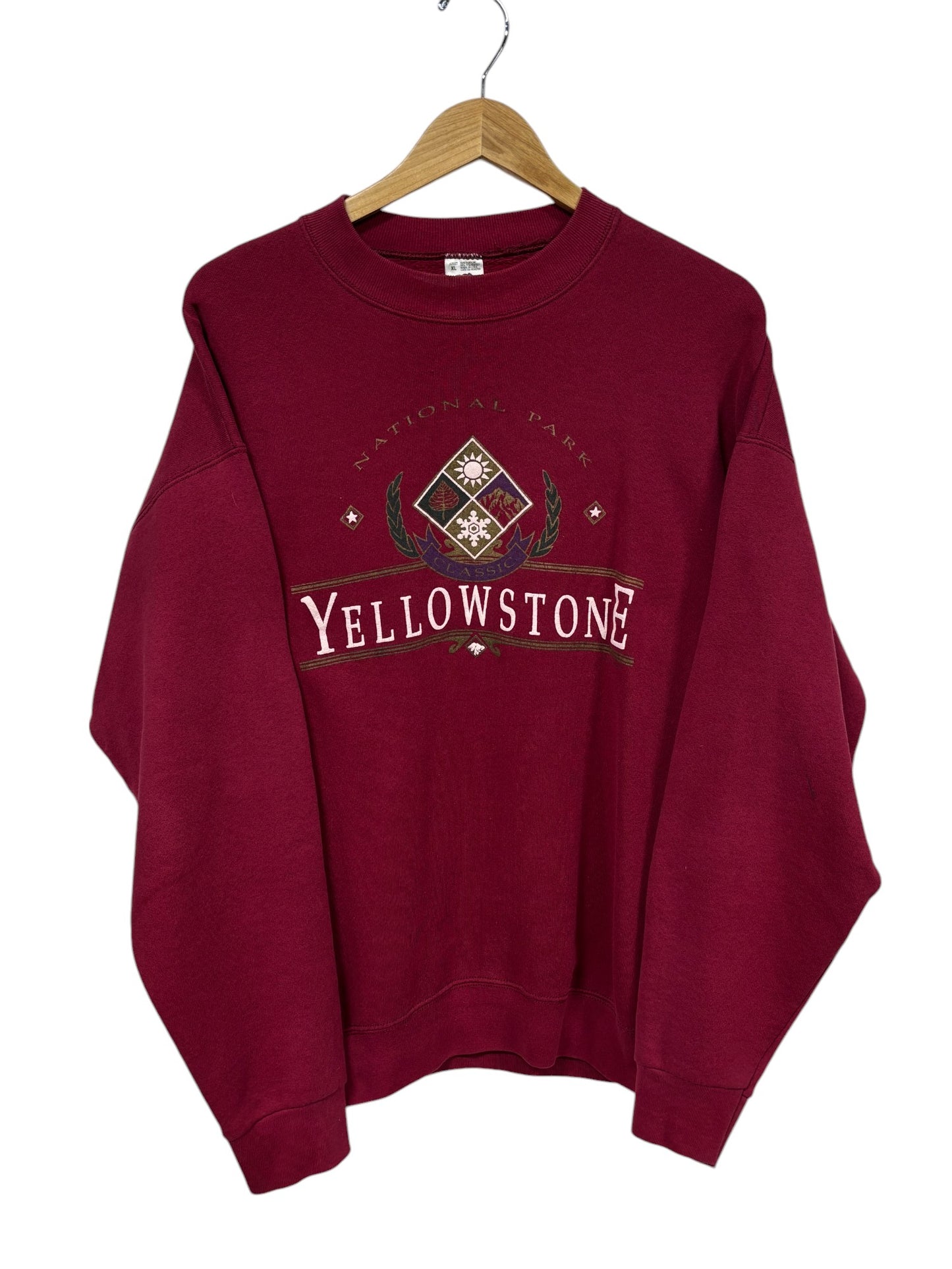 Vintage 90's Yellowstone National Park Nature Crewneck Sweater Size XL