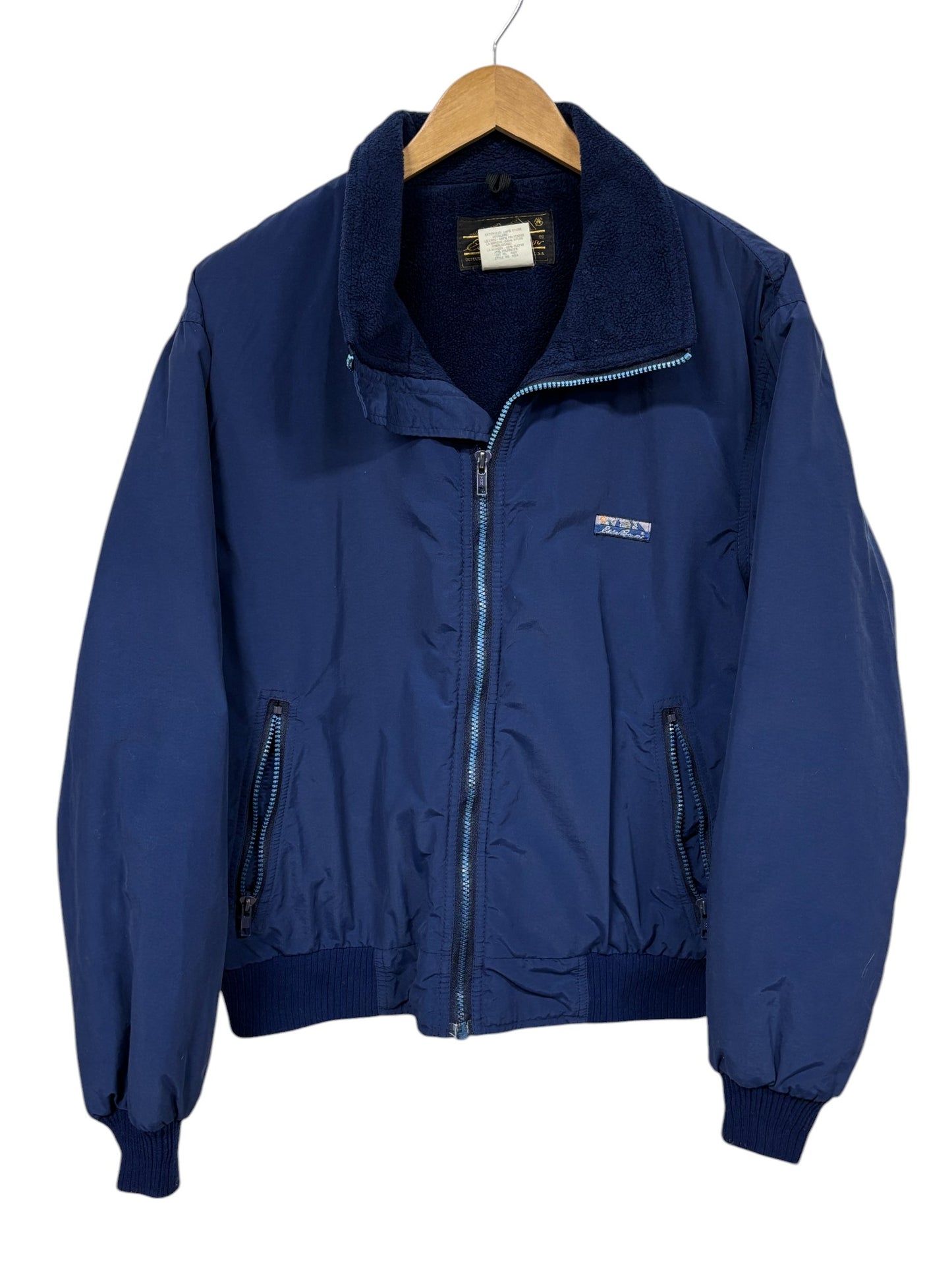 Vintage Eddie Bauer Fleece Lined Shell Jacked Made USA Size Medium