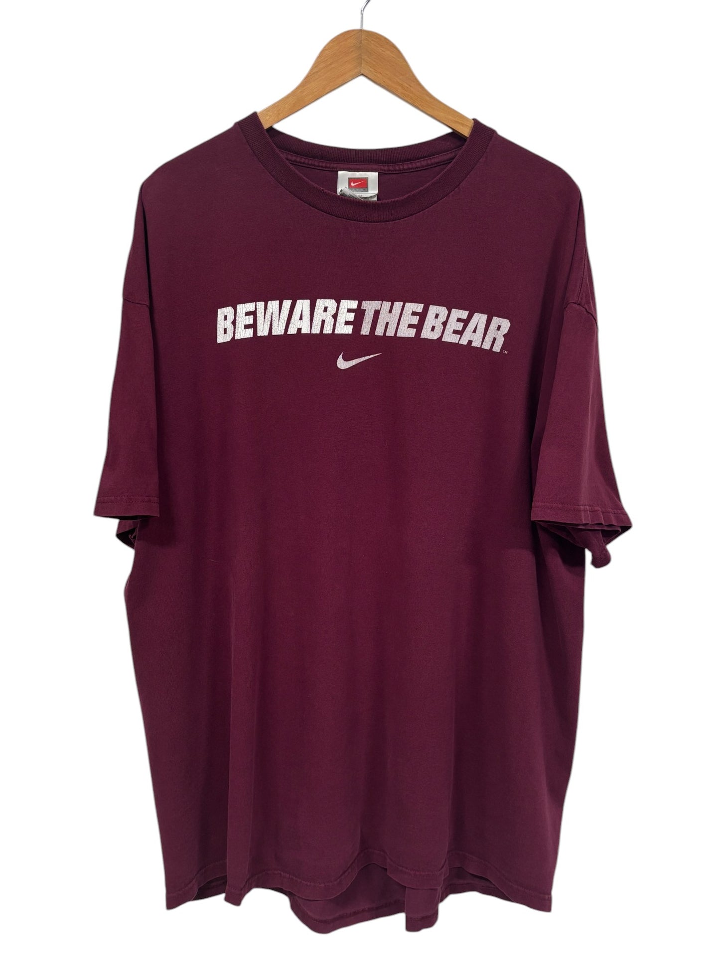 Vintage 00's Nike University of Montana Grizzlies Beware Tee Size XXL