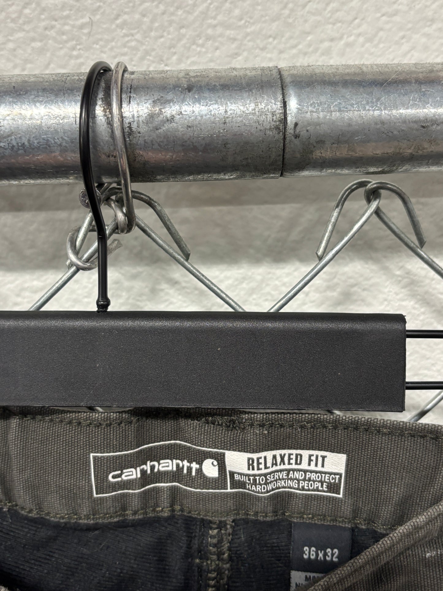 Carhartt Grey Insulated Carpenter Pants Size 36x32