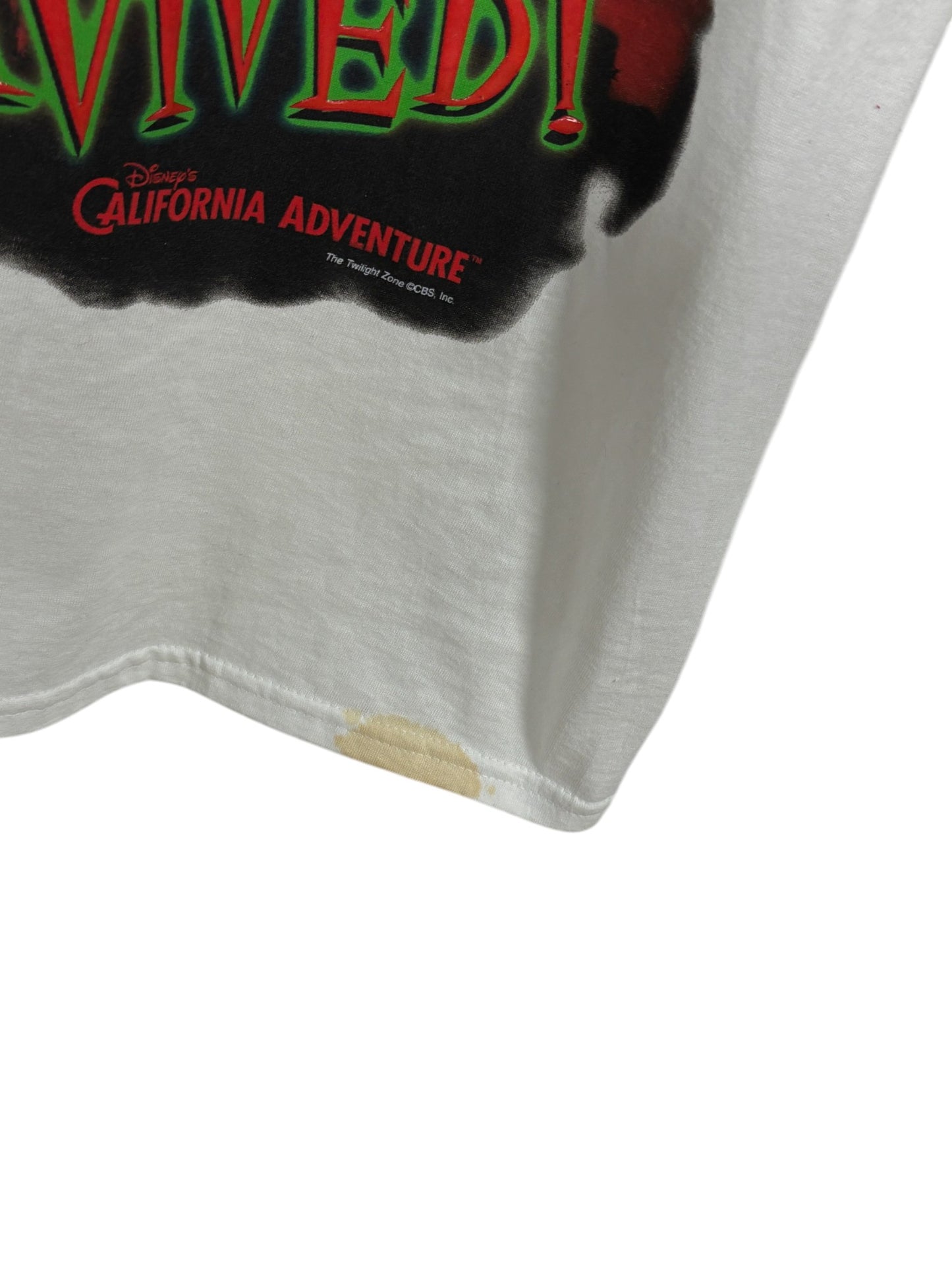 Vintage Disneyland Tower of Terror I Survived Graphic Tee Size Medium