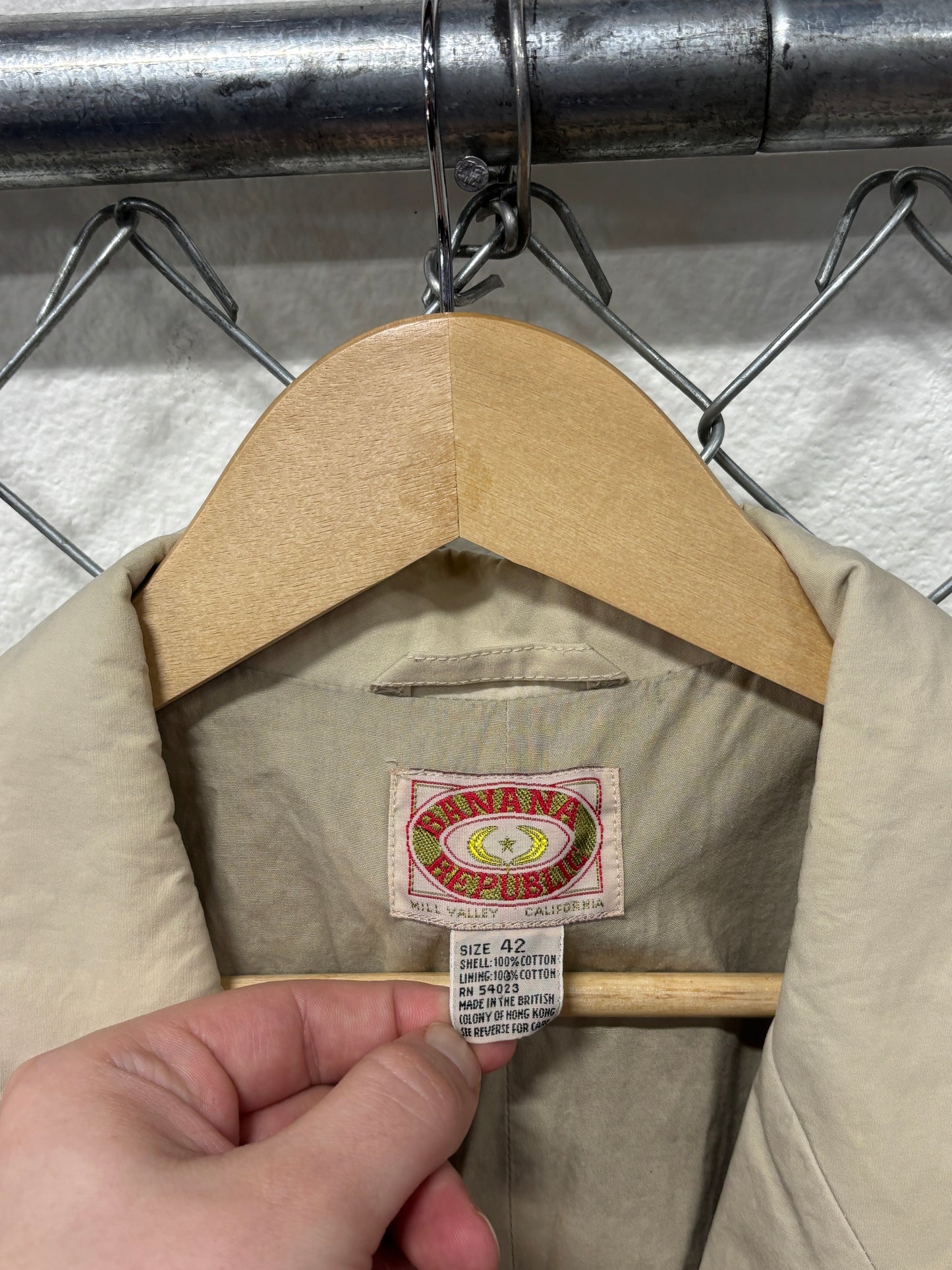 Vintage Banana Republic Blazer Jacket Size 42 Large