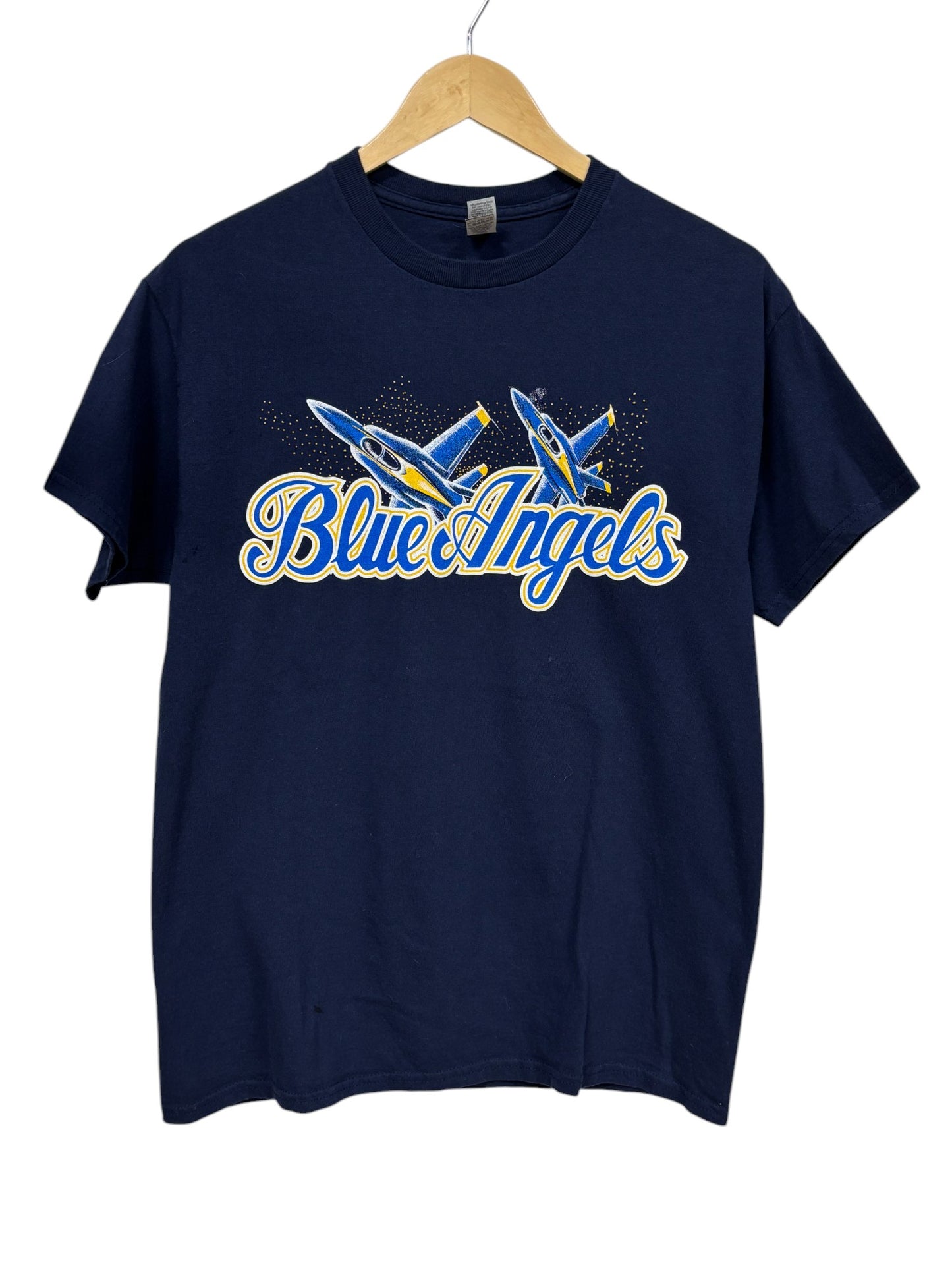 Blue Angels Blackbird Fighter Jet Graphic Tee Size Medium