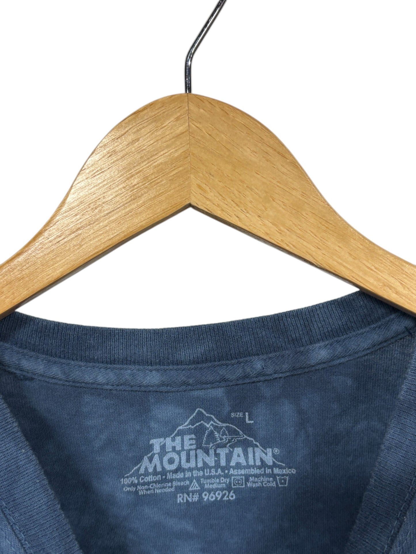 The Mountain Nature Grizzly Bear Big Print Graphic Tee Size Large