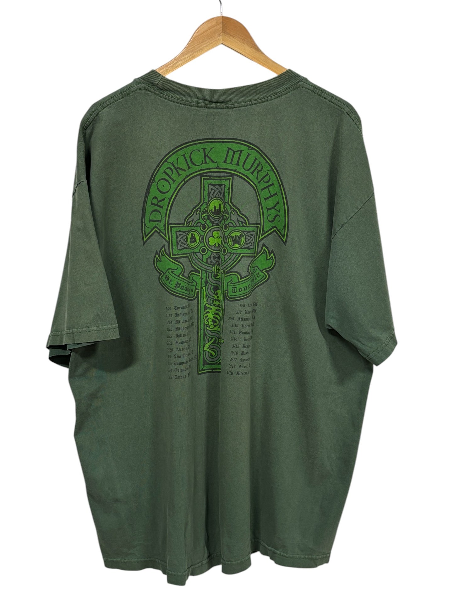Dropkick Murphys Clover Band Logo Tour Graphic Tee Size XXL