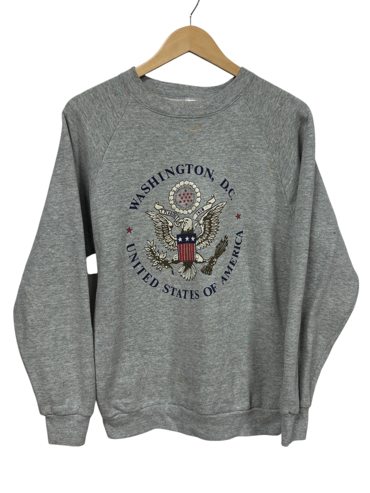 Vintage 90's Fruit of the Loom Washington DC USA Sweater Size Large